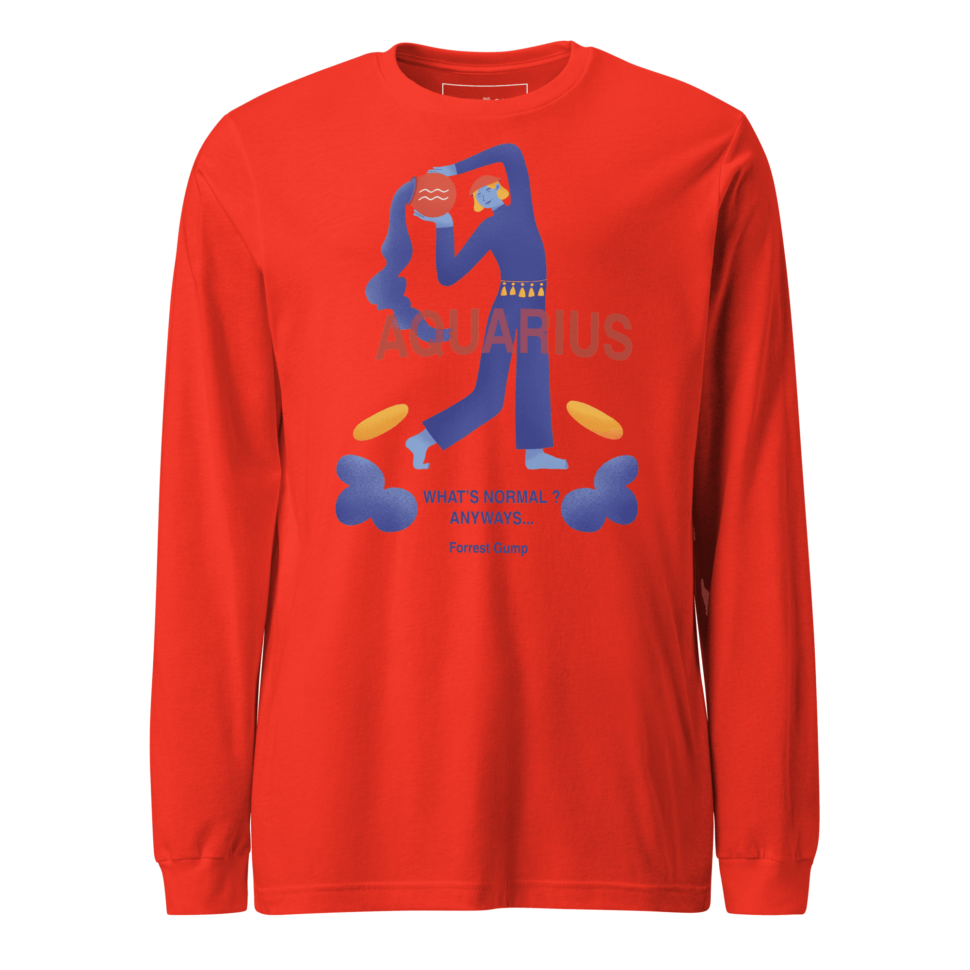 Aquarius Unisex Long Sleeve Tee - Forrest Gump Edition - 