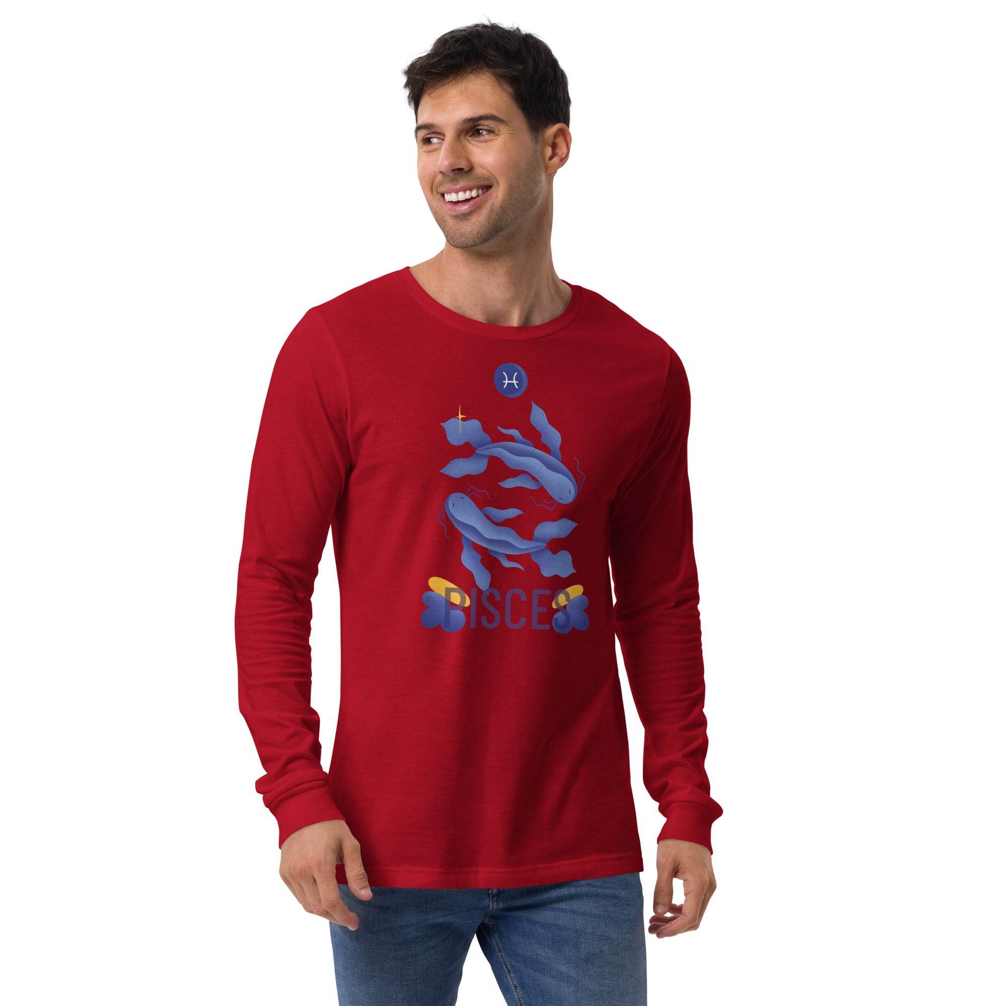 Pisces Unisex Long Sleeve Tee - Raw Edition - 