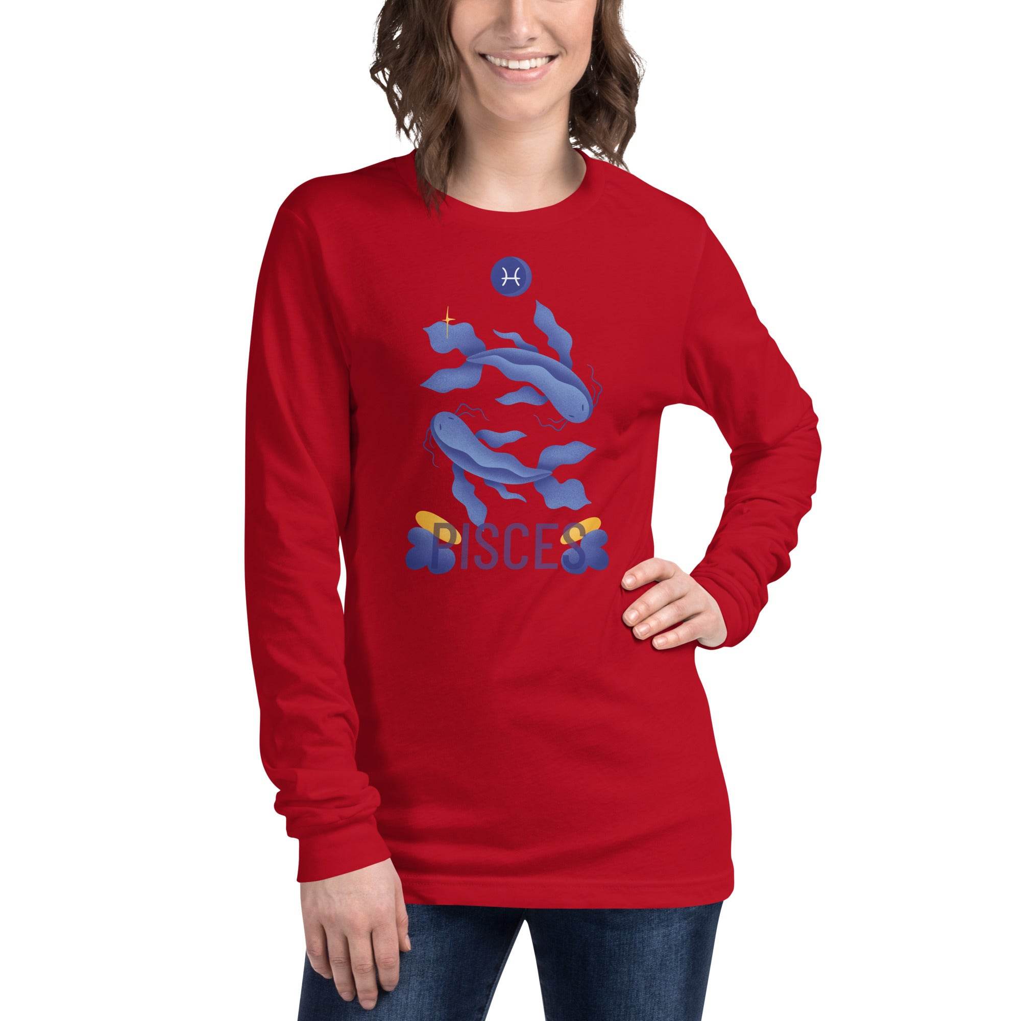 Pisces Unisex Long Sleeve Tee - Raw Edition - 
