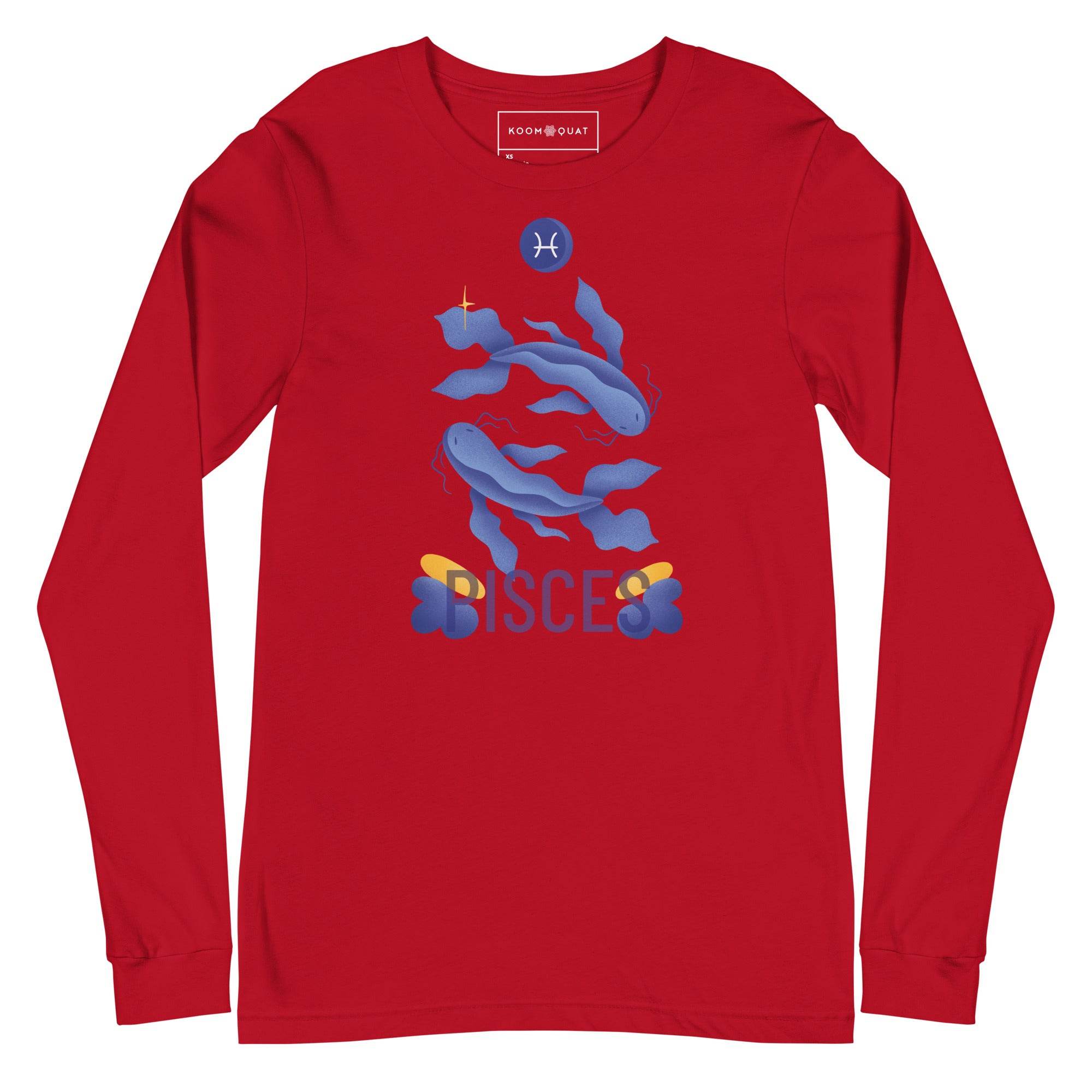Pisces Unisex Long Sleeve Tee - Raw Edition - 