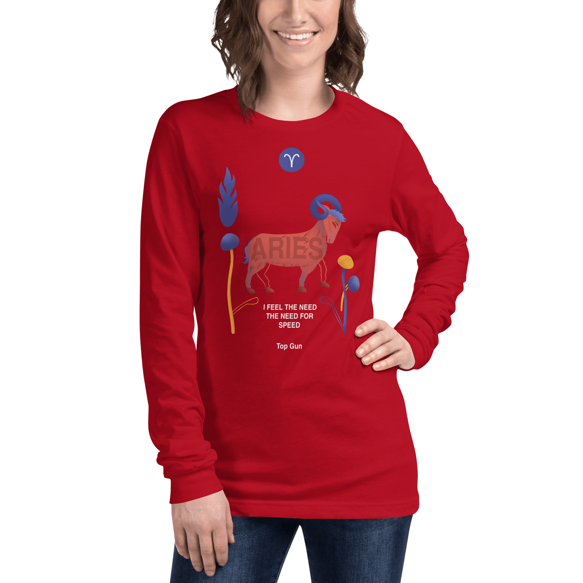 Aries Unisex Long Sleeve Tee Top Gun - Edition - 