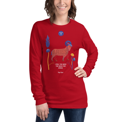 Aries Unisex Long Sleeve Tee Top Gun - Edition