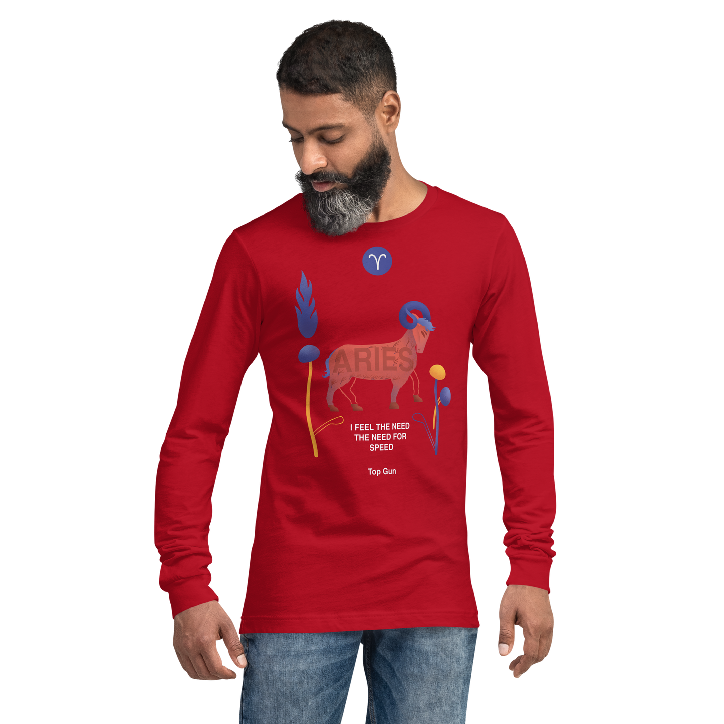 Aries Unisex Long Sleeve Tee Top Gun - Edition