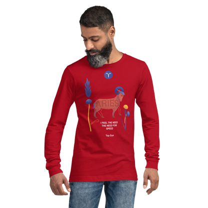 Aries Unisex Long Sleeve Tee Top Gun - Edition