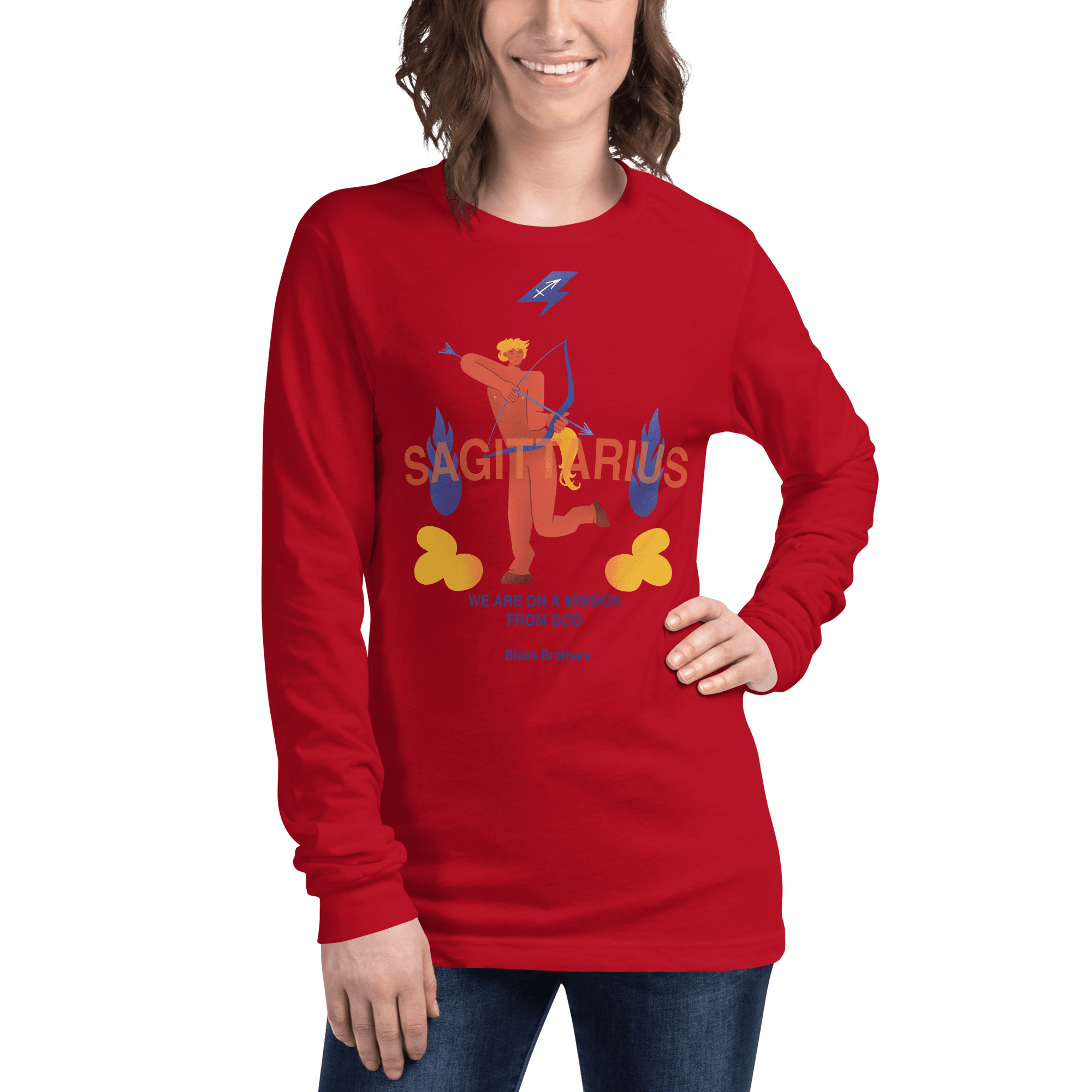 Sagittarius Unisex Long Sleeve Tee - The Blues Brothers Edition - 