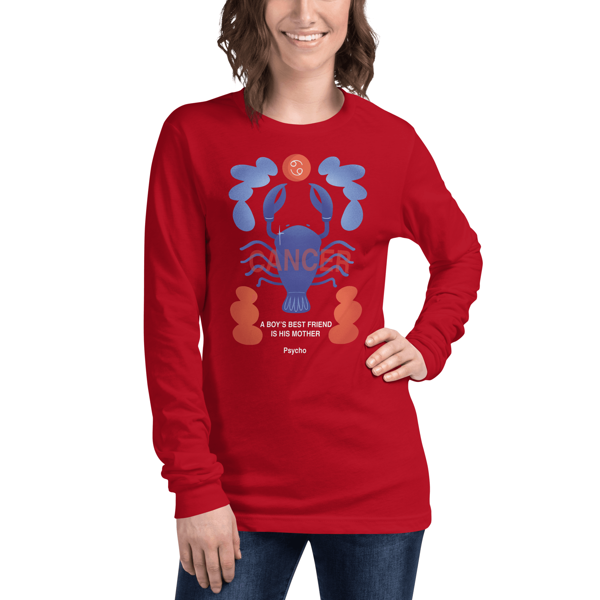 Cancer Unisex Long Sleeve Tee Psycho Edition - 