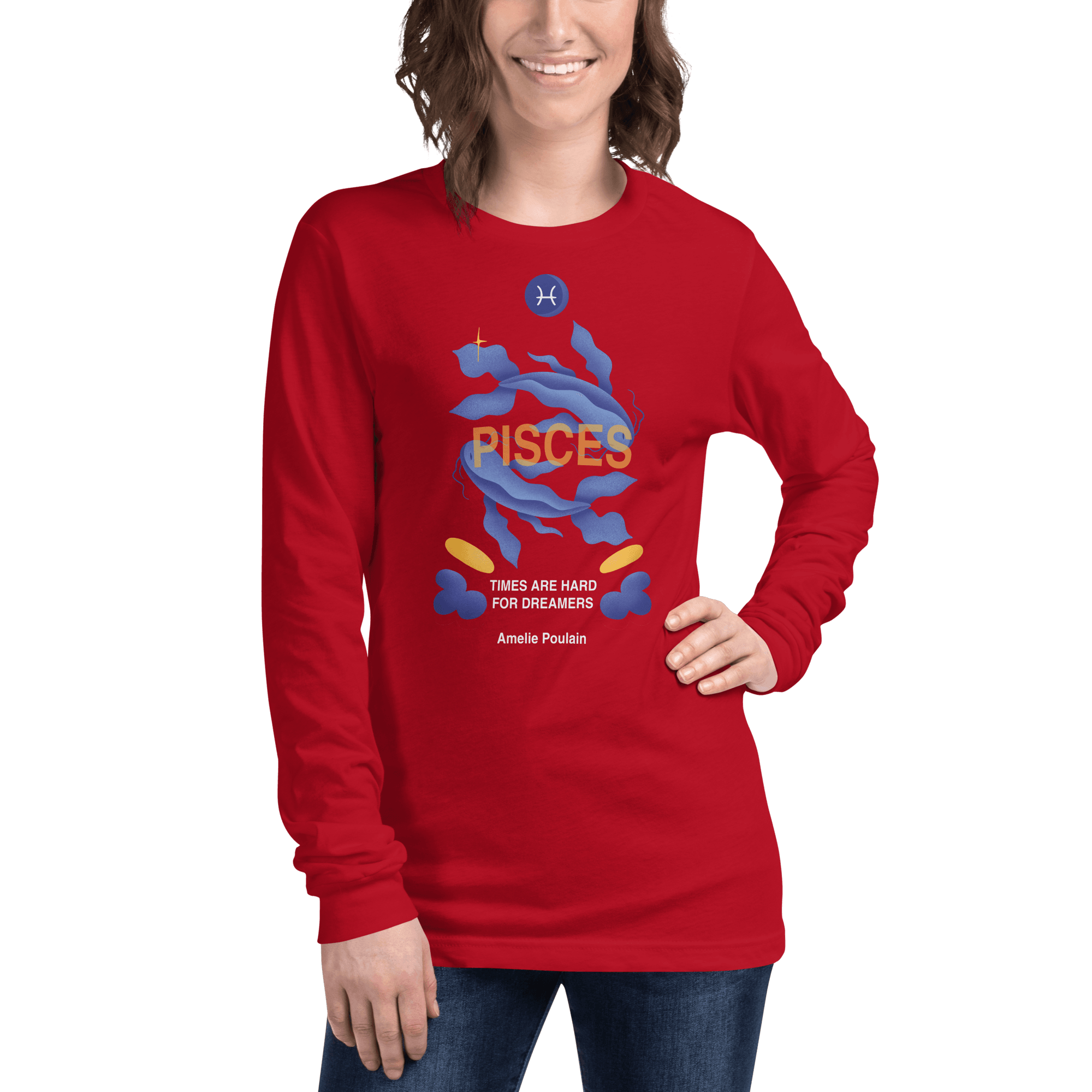 Pisces Unisex Long Sleeve Tee - Amelie Poulain Edition - 