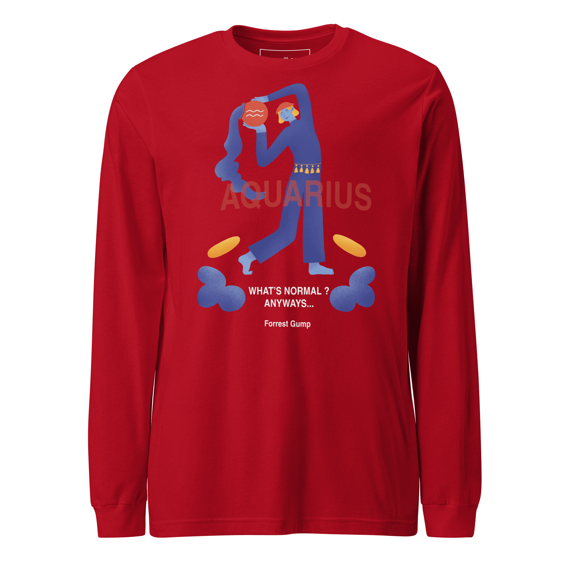 Aquarius Unisex Long Sleeve Tee - Forrest Gump Edition - 