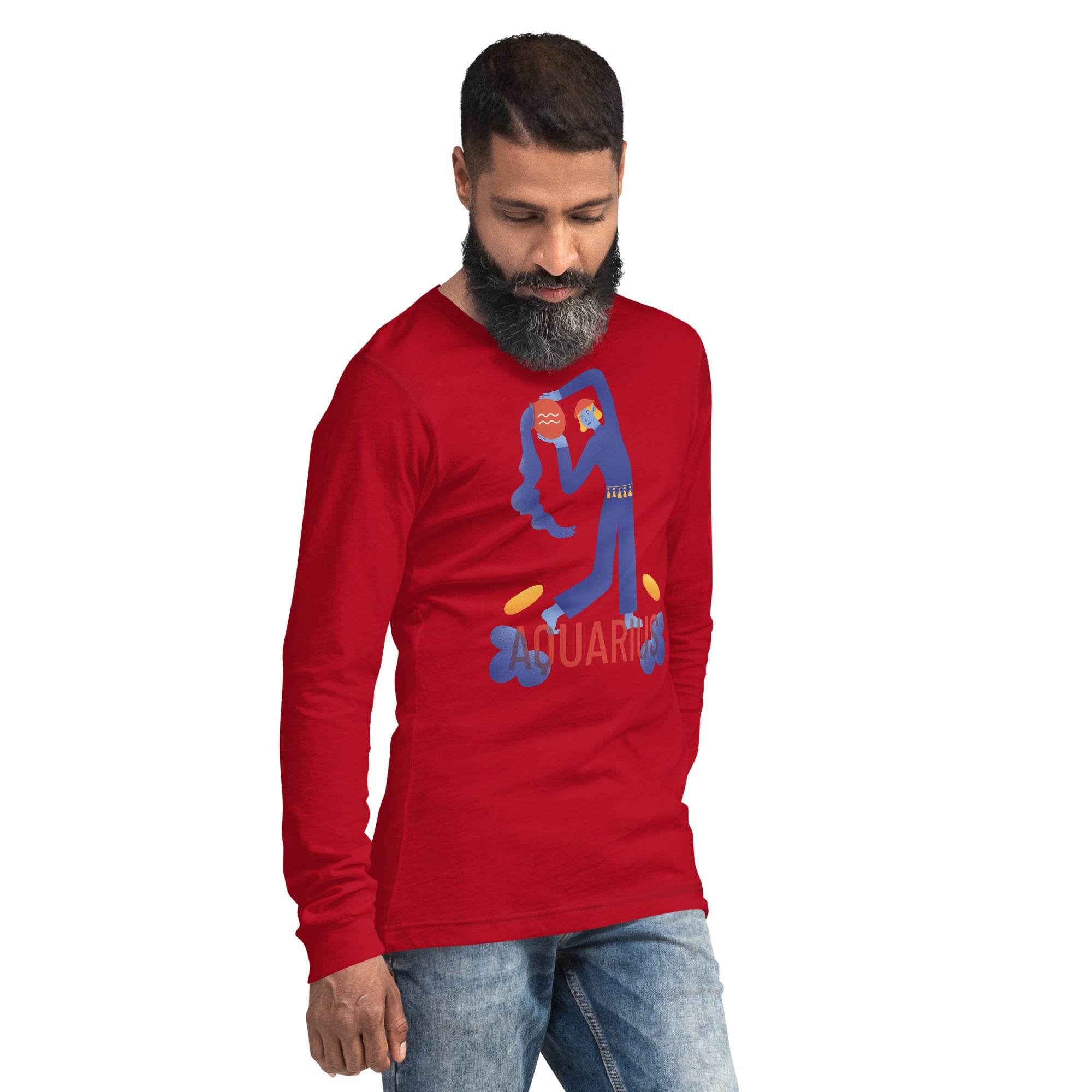 Aquarius Unisex Long Sleeve Tee - Raw Edition - 