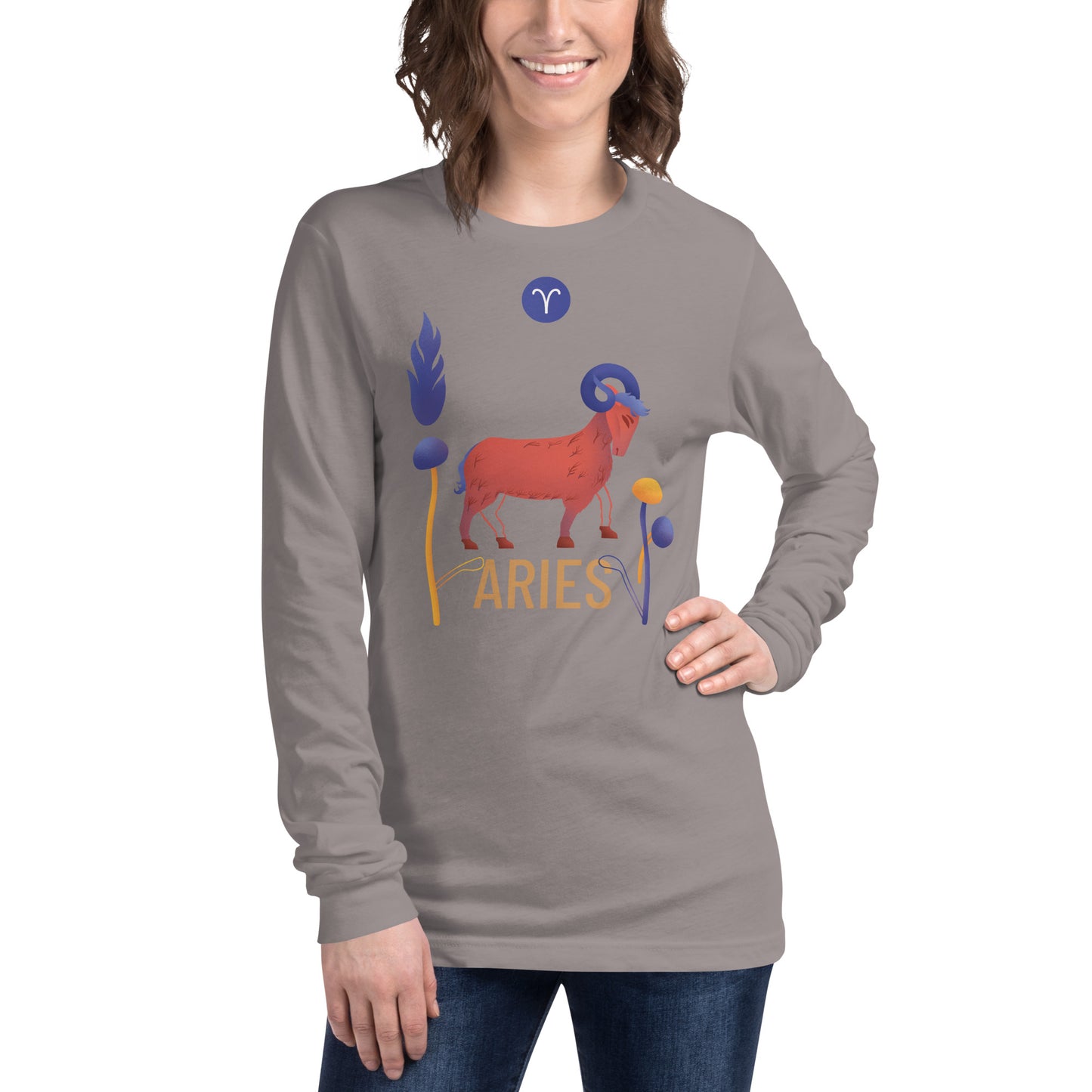 Aries Unisex Long Sleeve Tee Raw