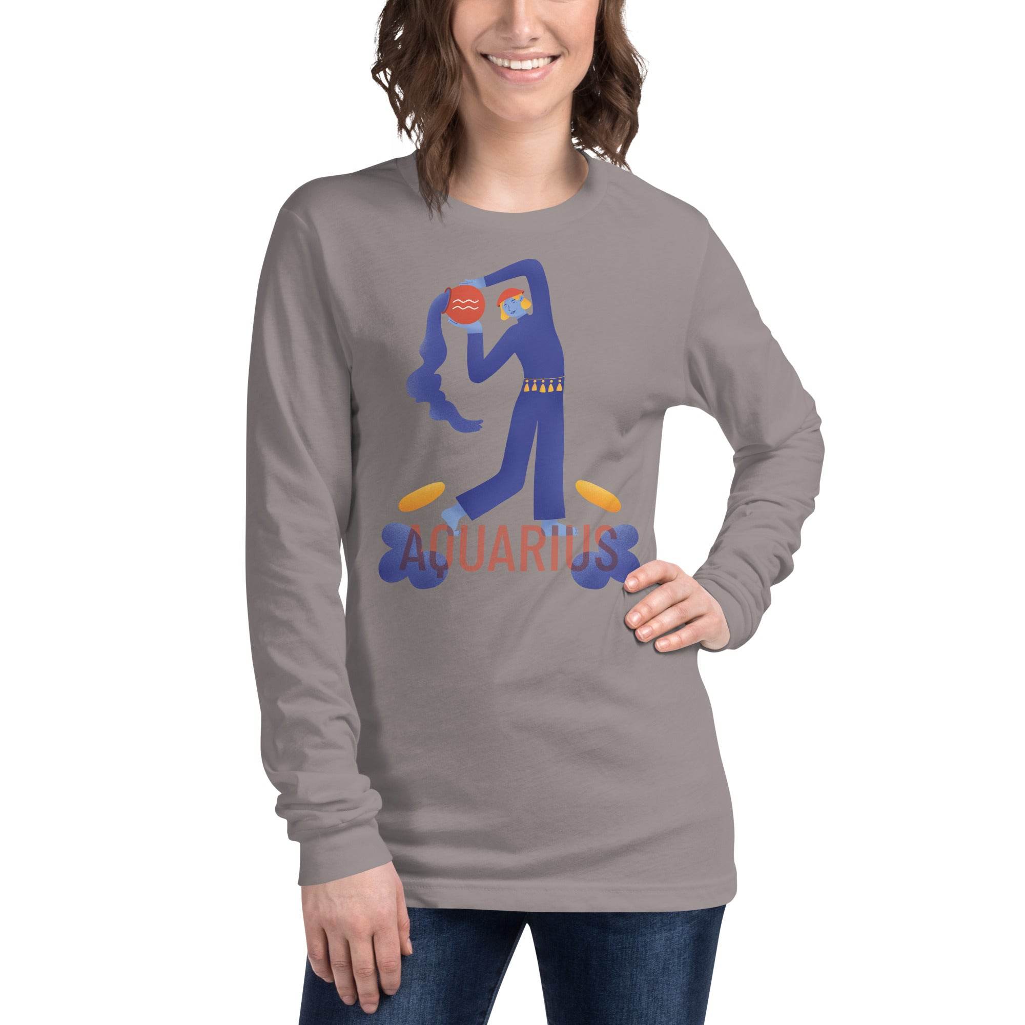 Aquarius Unisex Long Sleeve Tee - Raw Edition - 