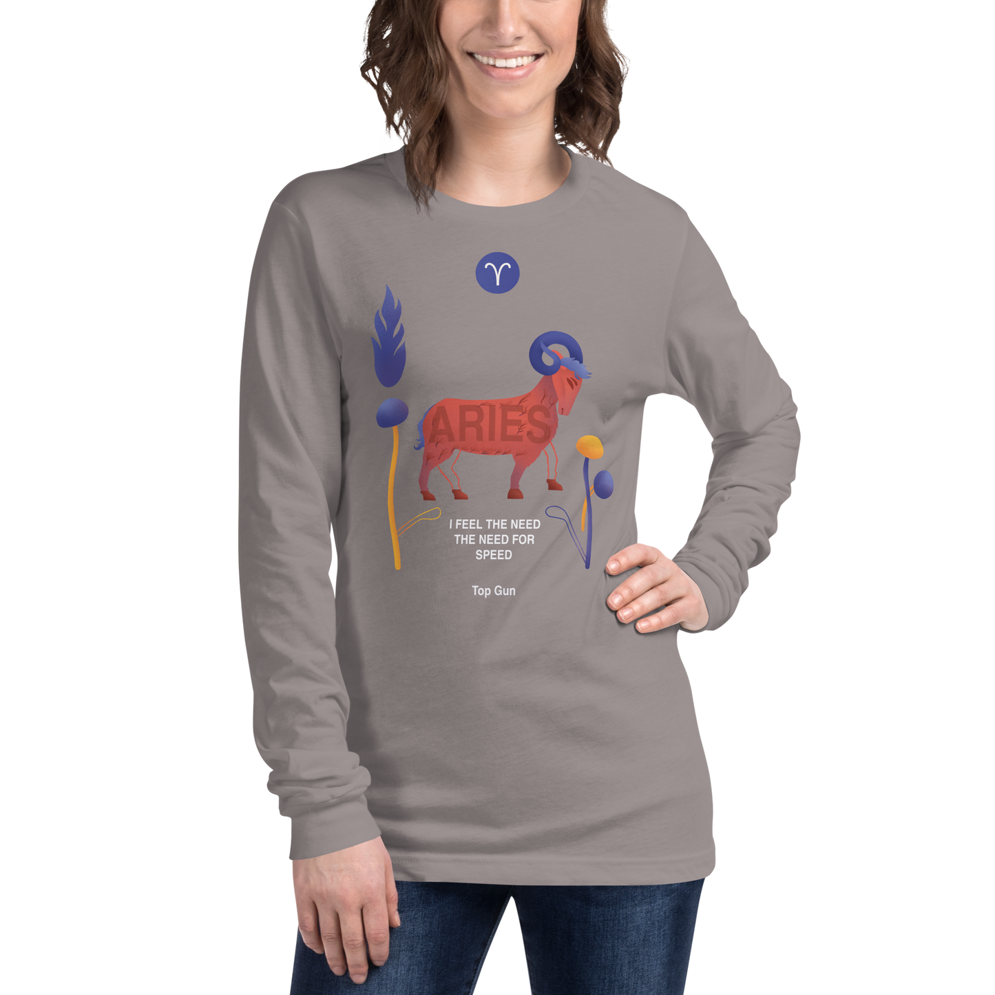 Aries Unisex Long Sleeve Tee Top Gun - Edition