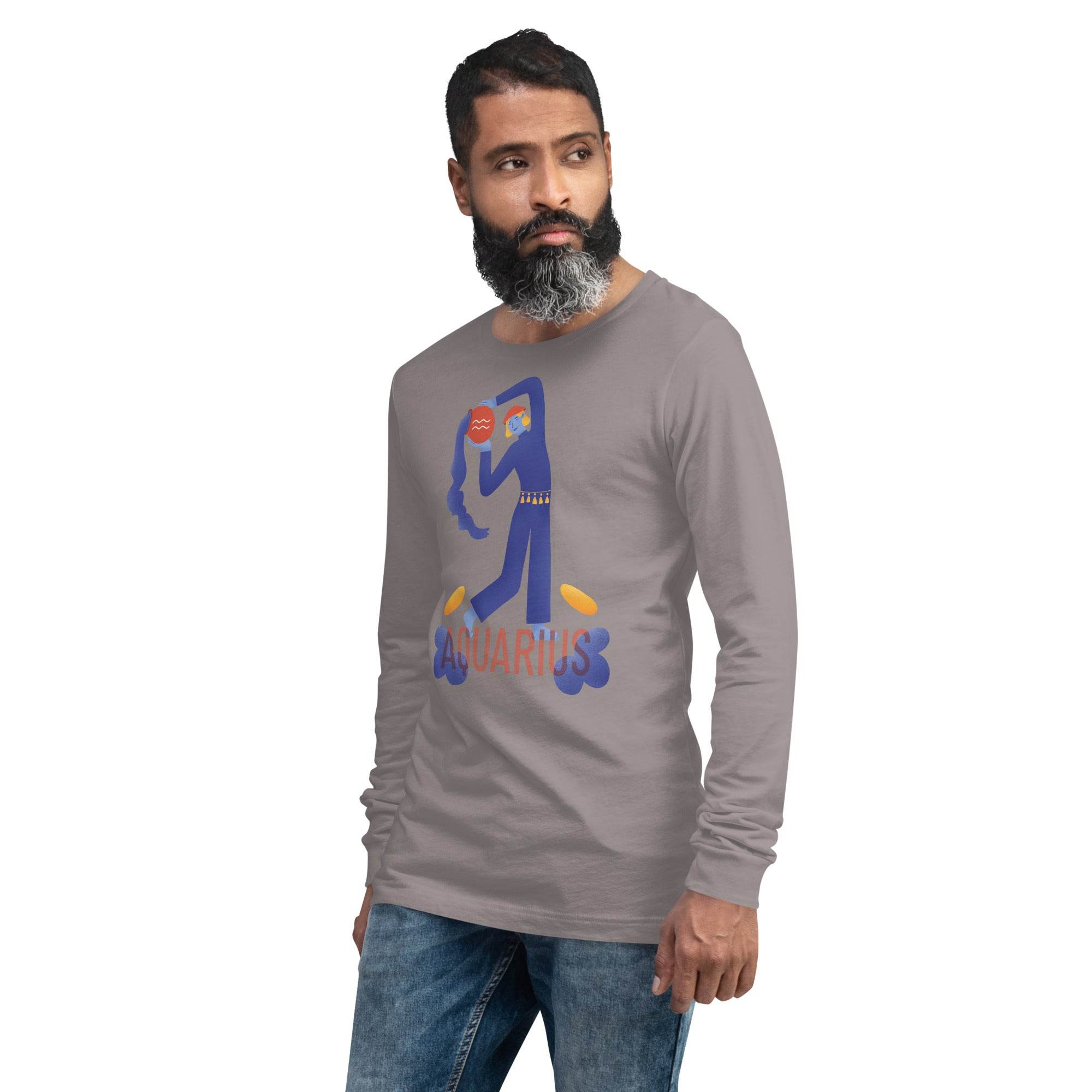 Aquarius Unisex Long Sleeve Tee - Raw Edition - 