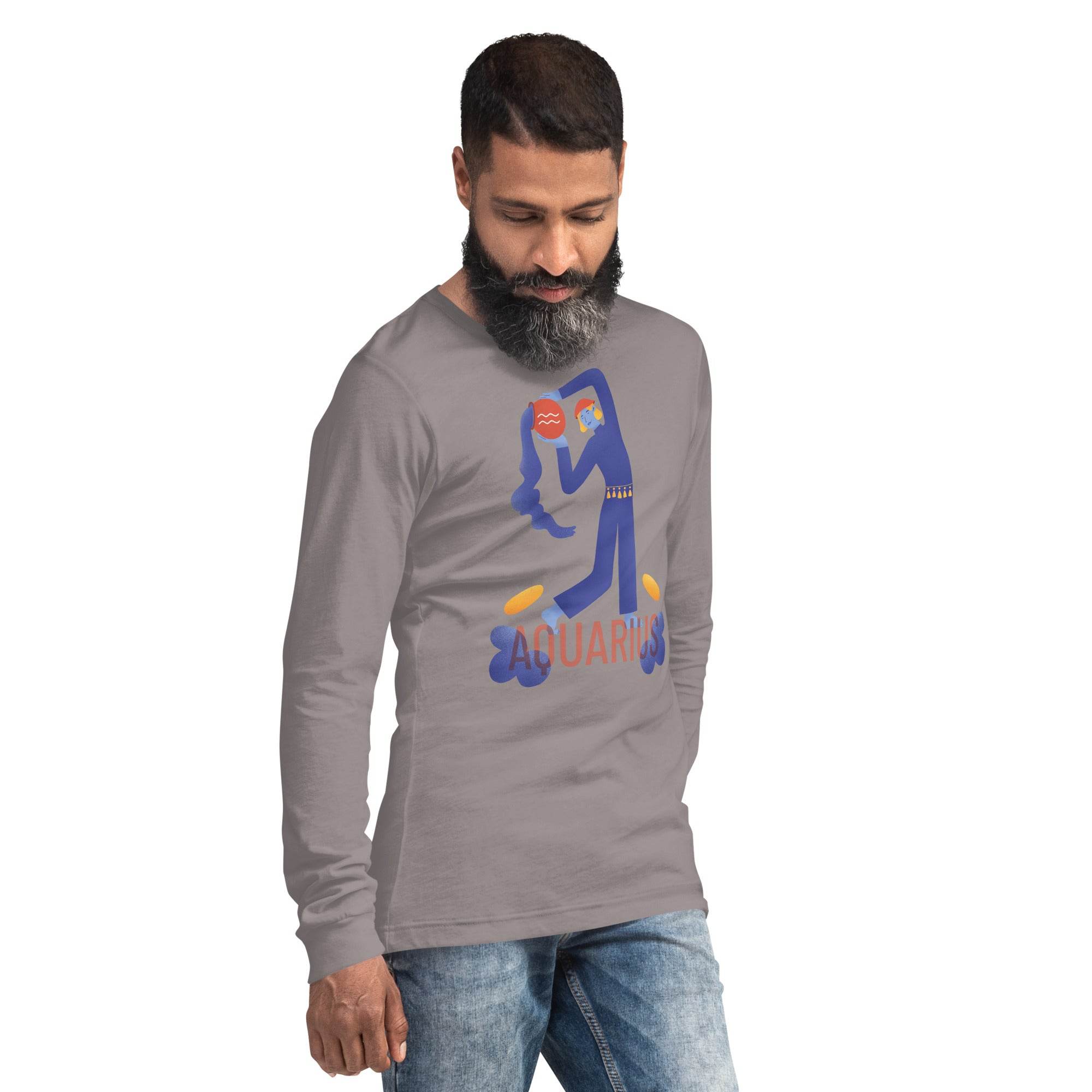 Aquarius Unisex Long Sleeve Tee - Raw Edition - 