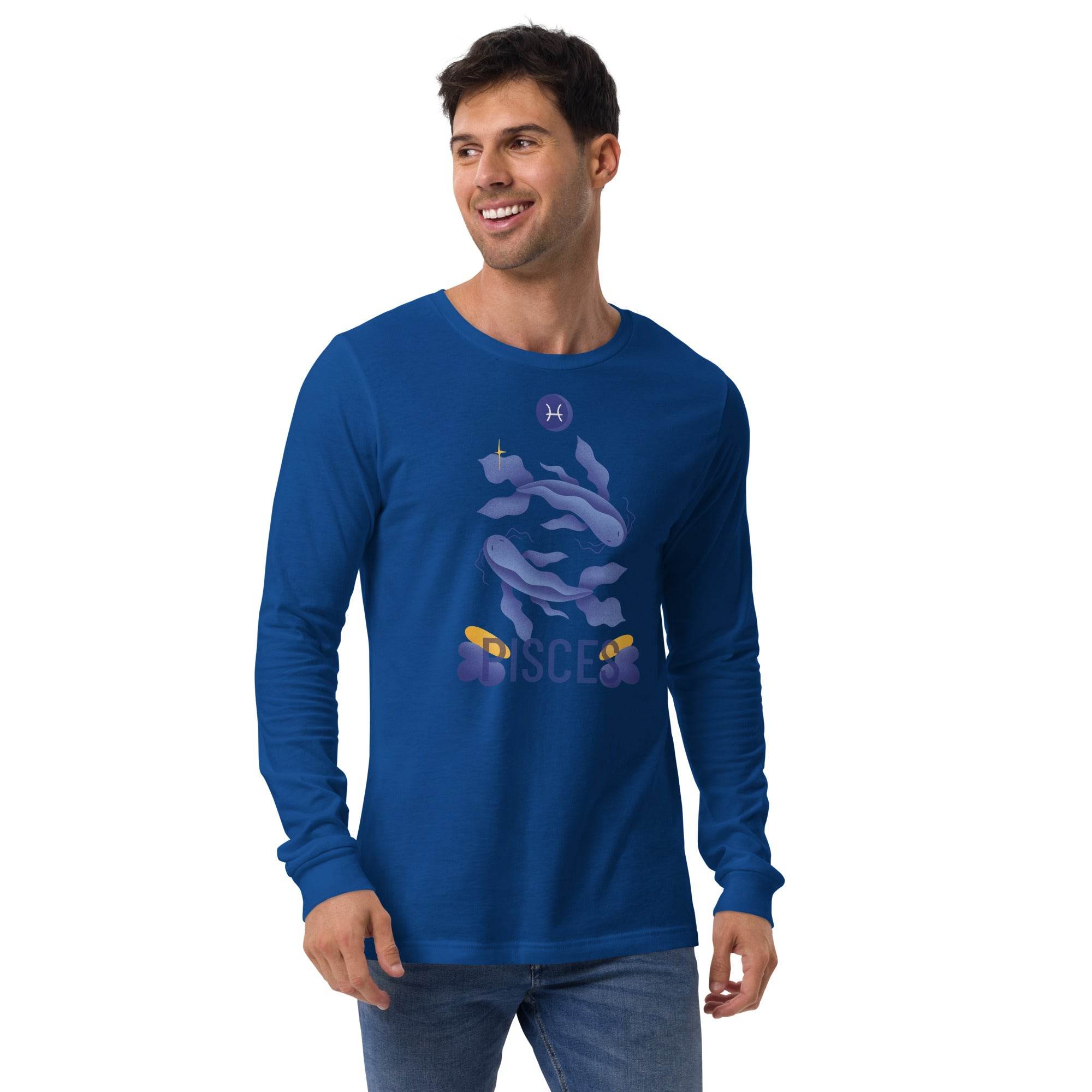 Pisces Unisex Long Sleeve Tee - Raw Edition - 