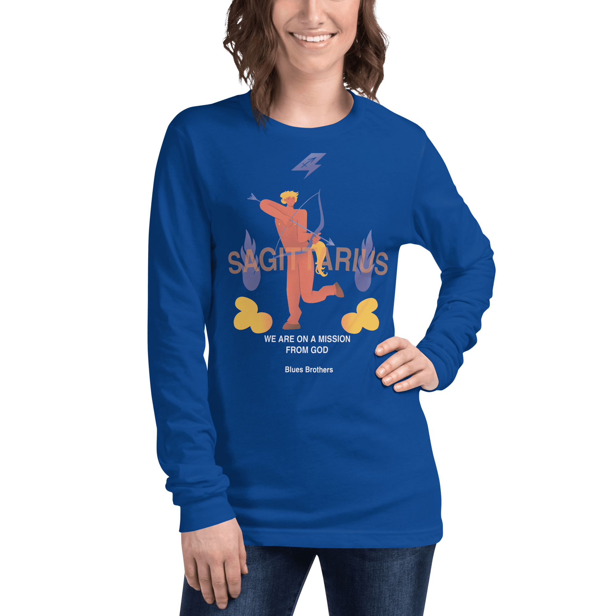 Sagittarius Unisex Long Sleeve Tee - The Blues Brothers Edition - 