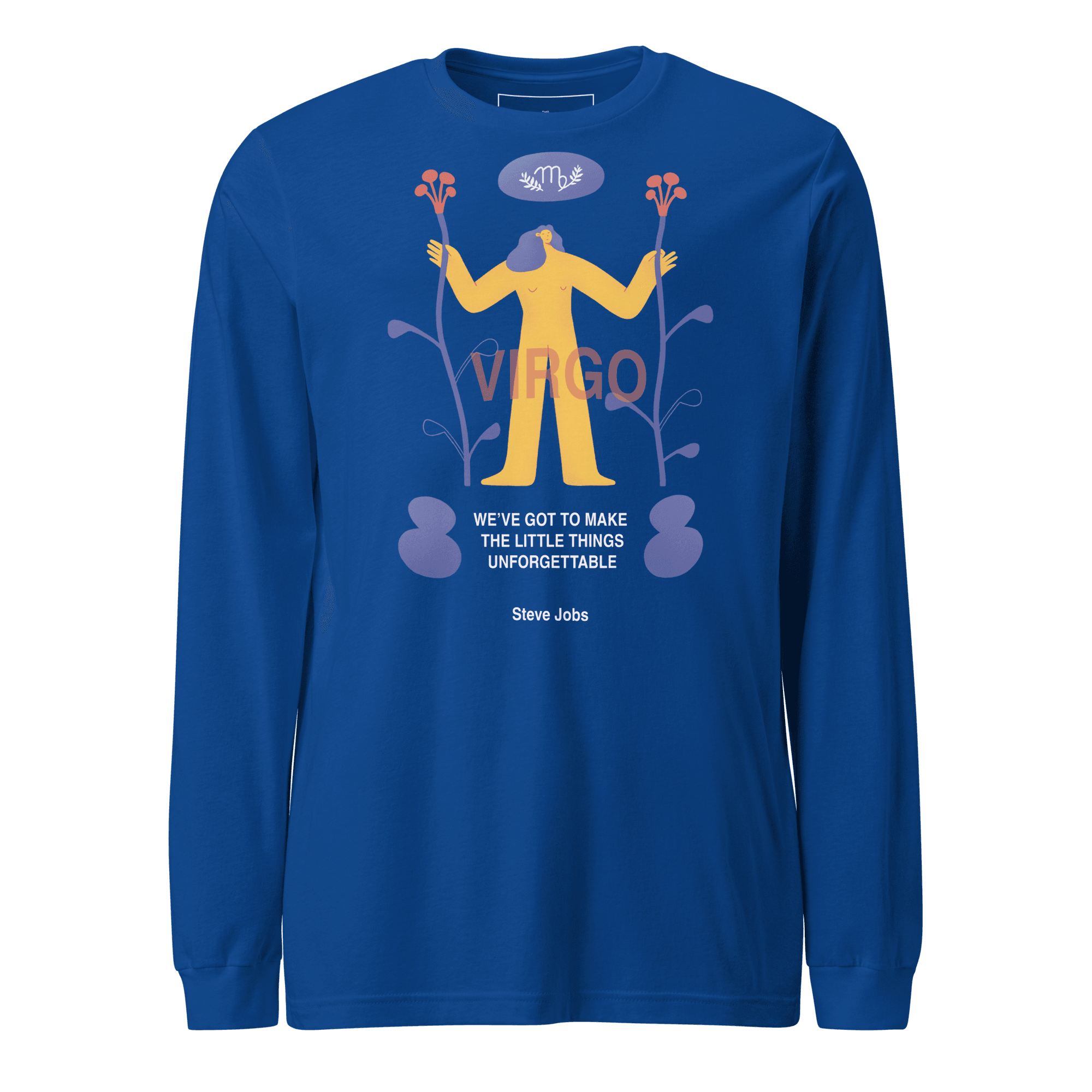 VIRGO Unisex Long Sleeve Tee Steve Jobs Edition - 