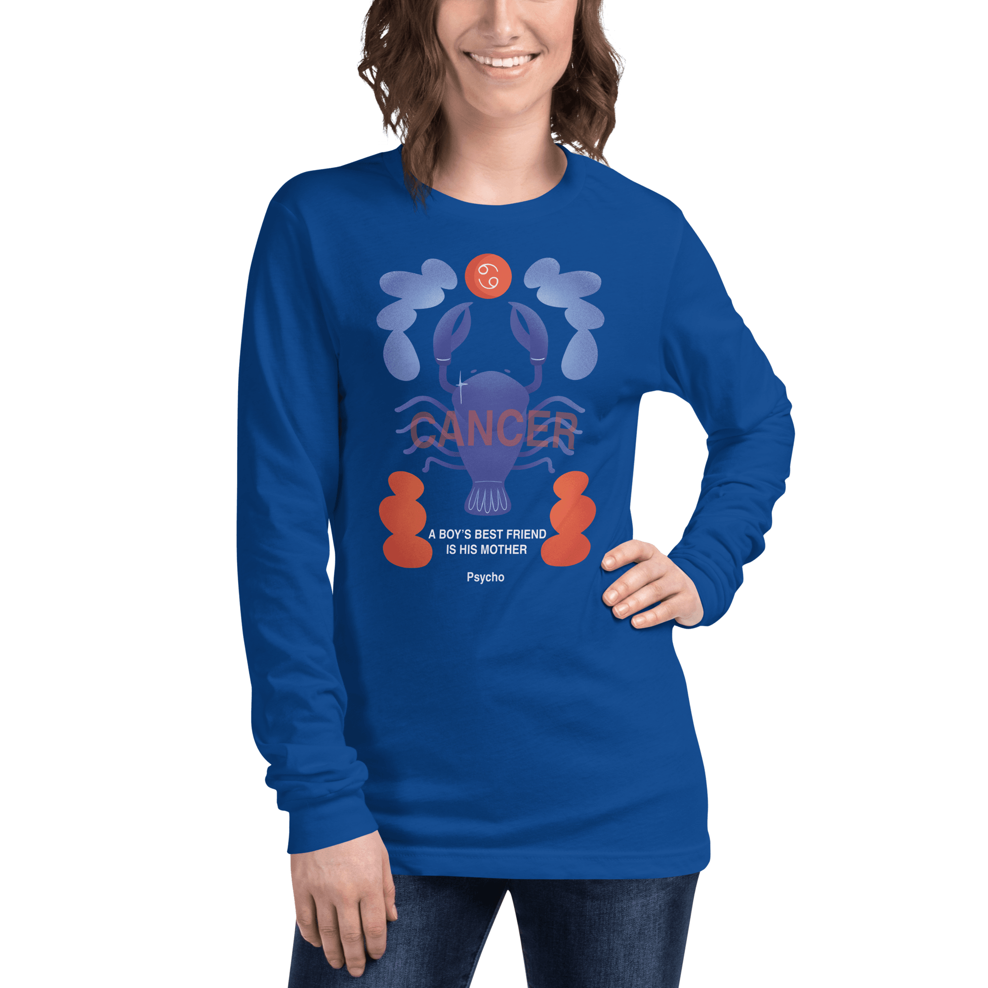 Cancer Unisex Long Sleeve Tee Psycho Edition - 