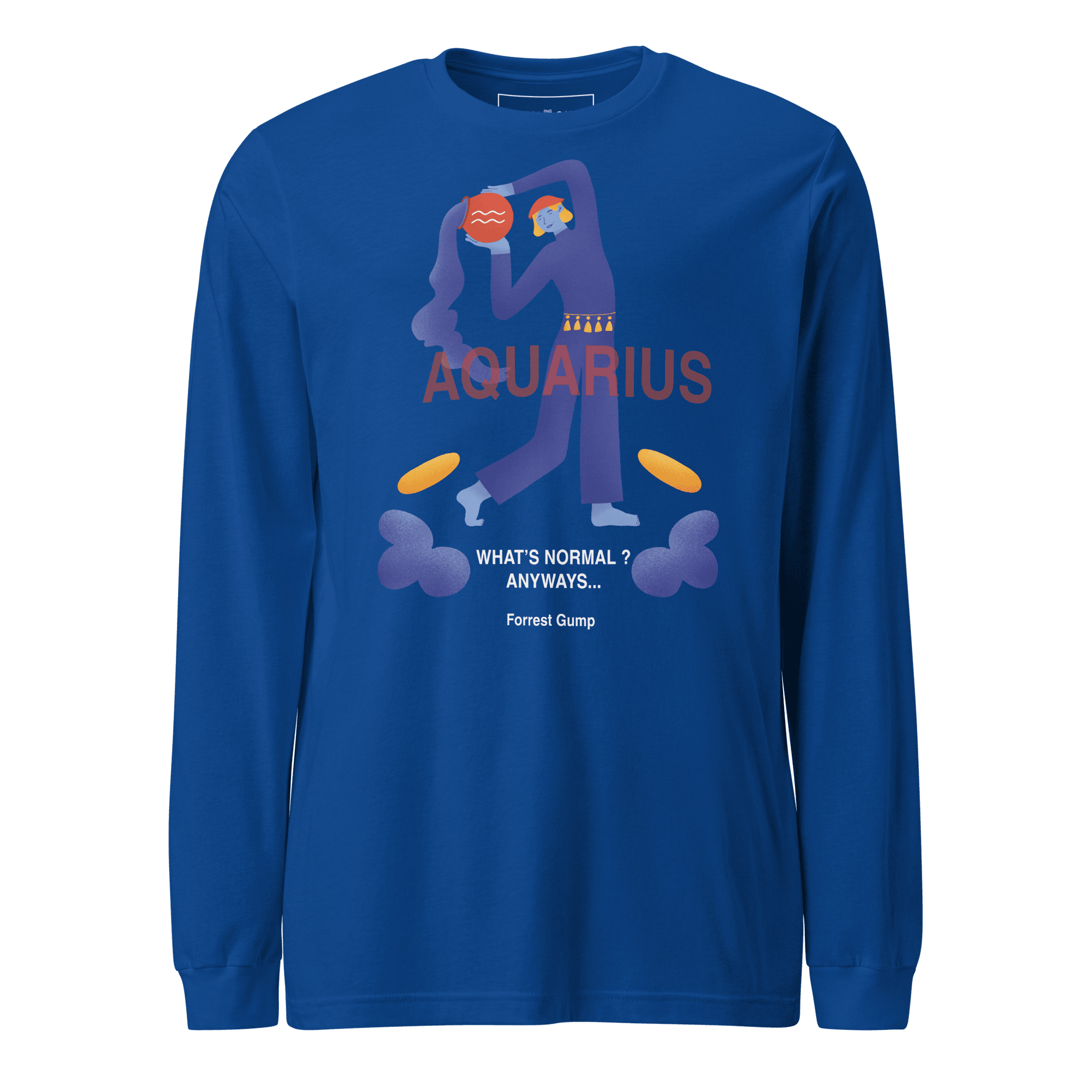 Aquarius Unisex Long Sleeve Tee - Forrest Gump Edition - 