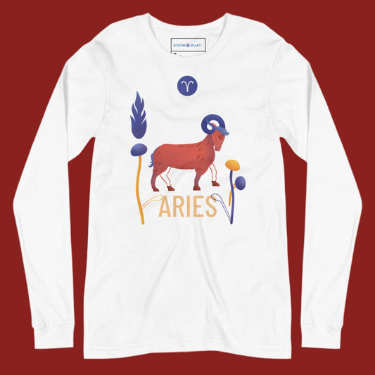 Aries Unisex Long Sleeve Tee Raw