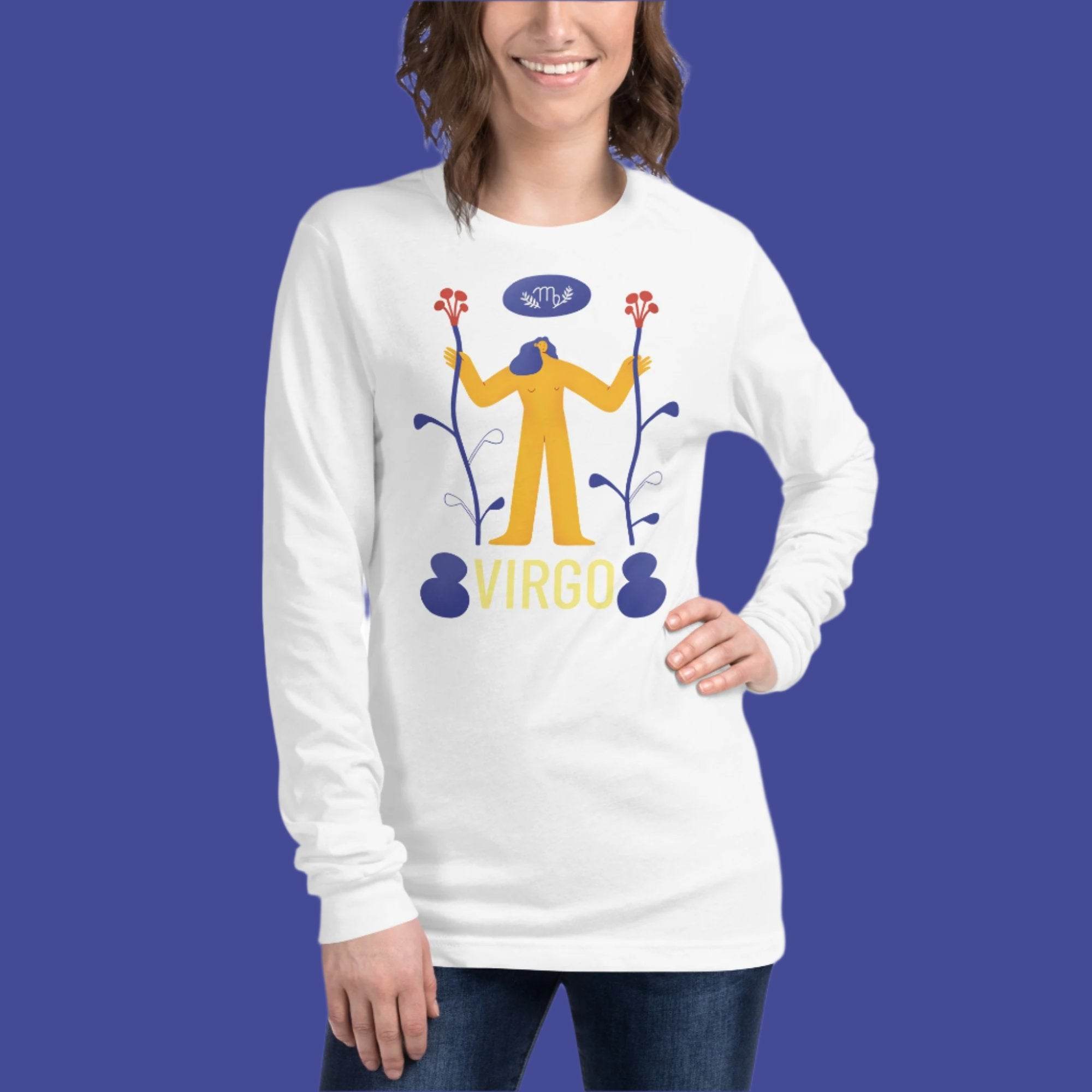 Virgo Unisex Long Sleeve Tee - Raw Edition - 