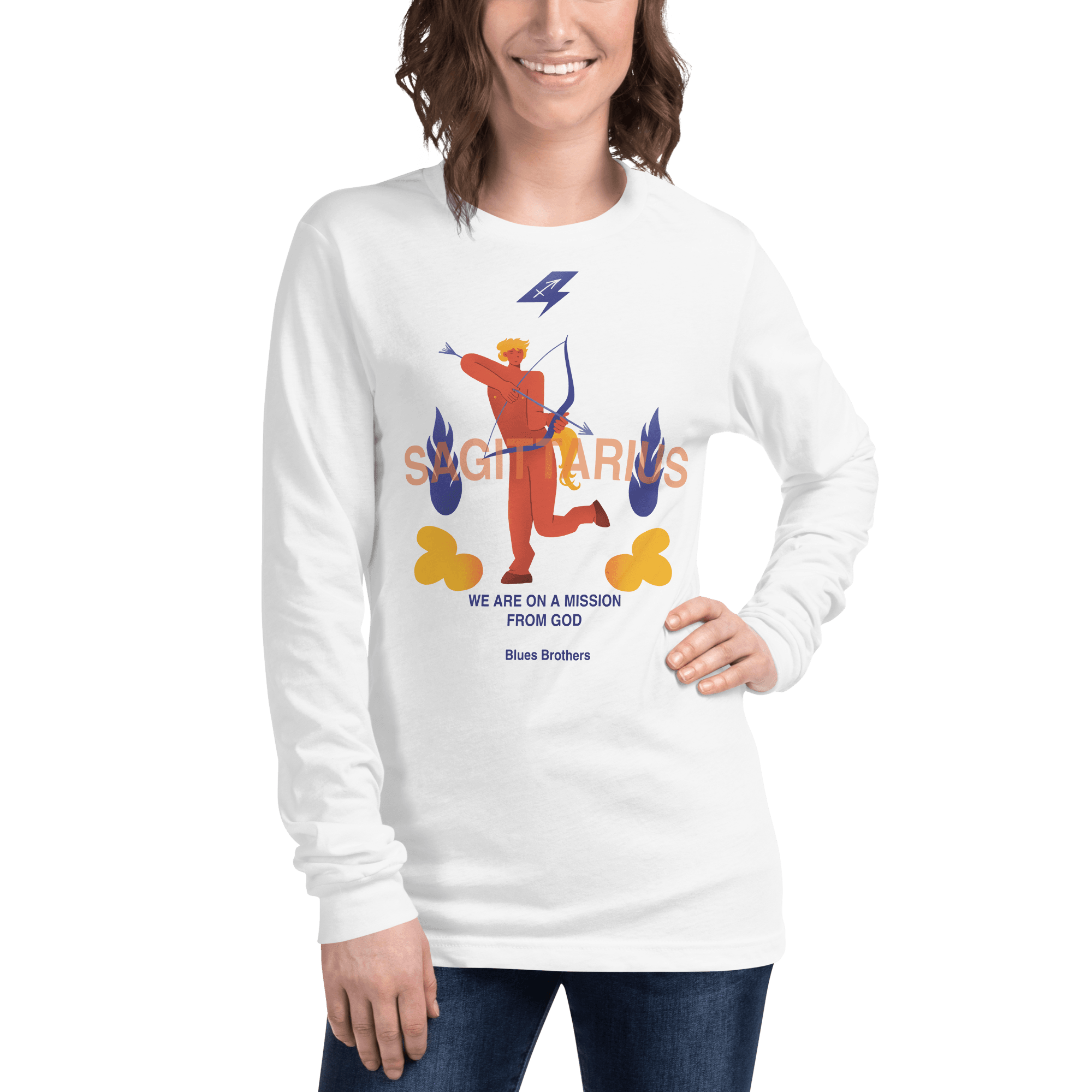 Sagittarius Unisex Long Sleeve Tee - The Blues Brothers Edition - 