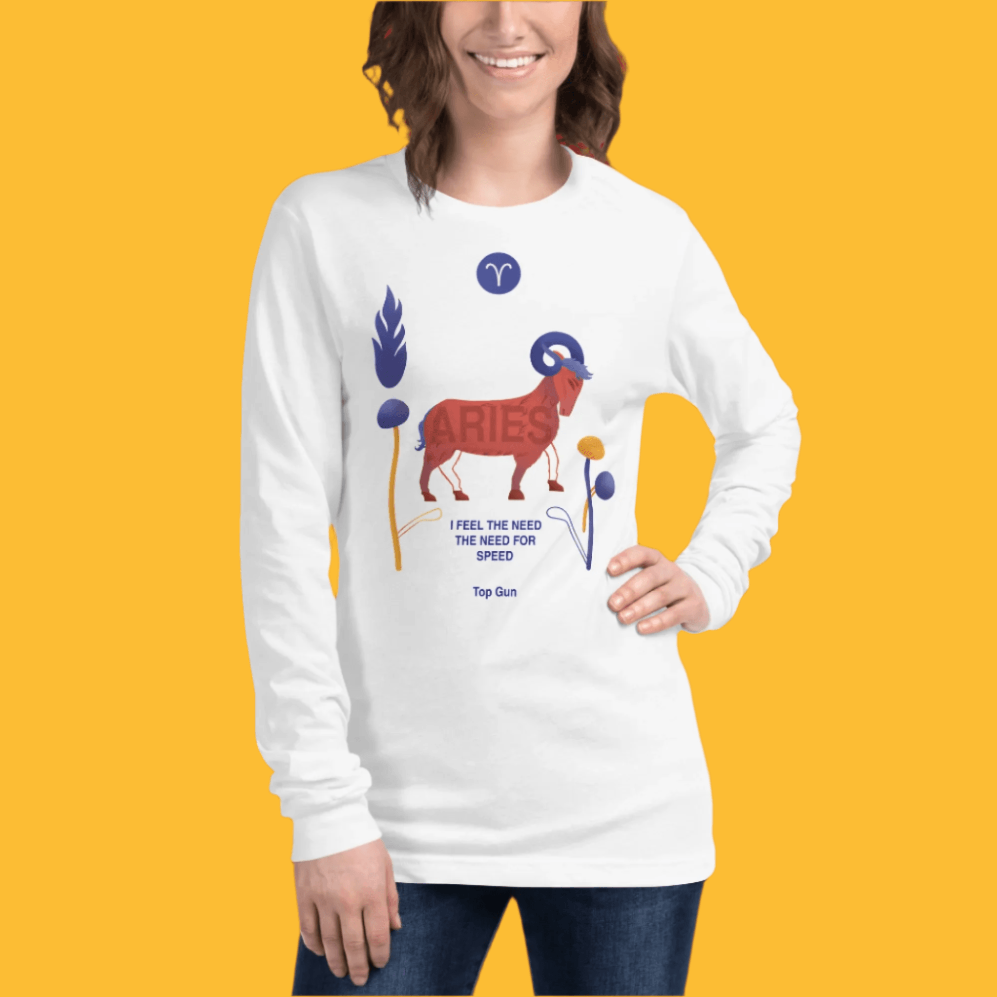 Aries Unisex Long Sleeve Tee Top Gun - Edition - 