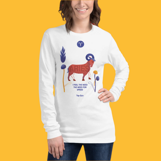 Aries Unisex Long Sleeve Tee Top Gun - Edition