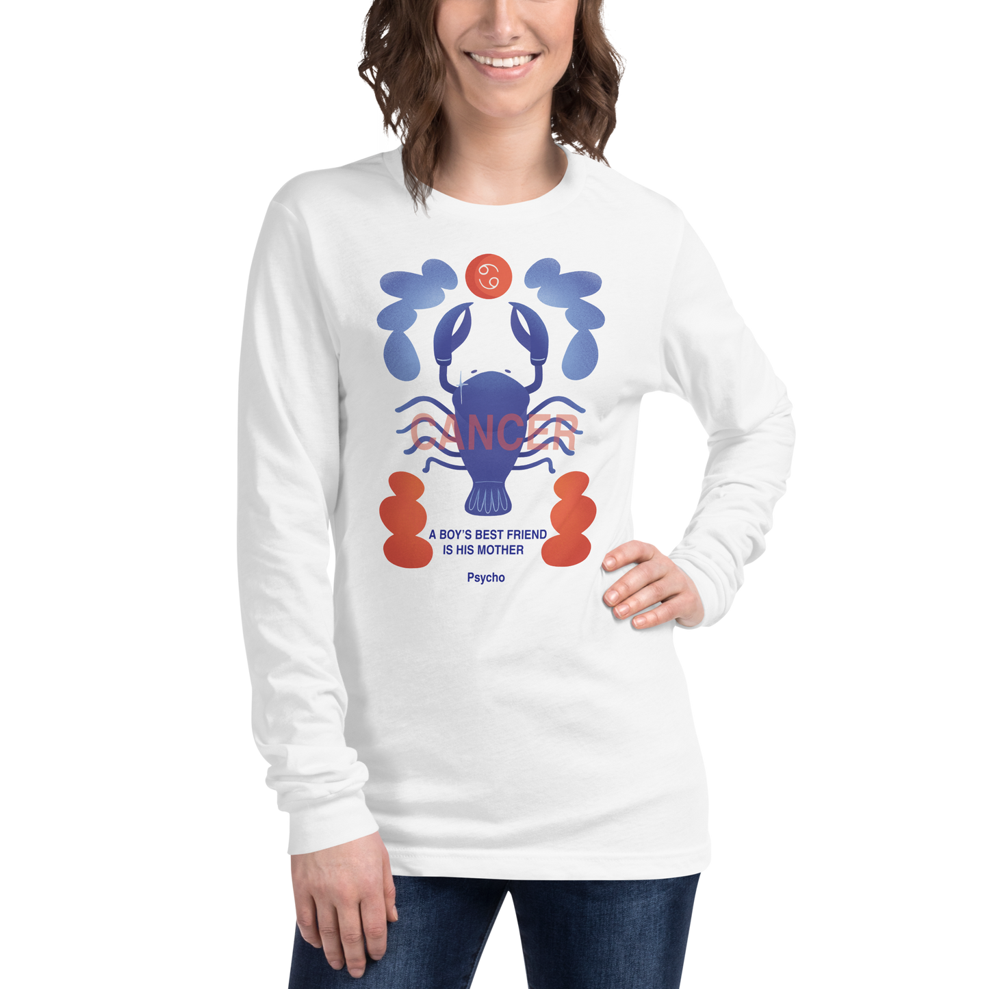 Cancer Unisex Long Sleeve Tee Psycho Edition