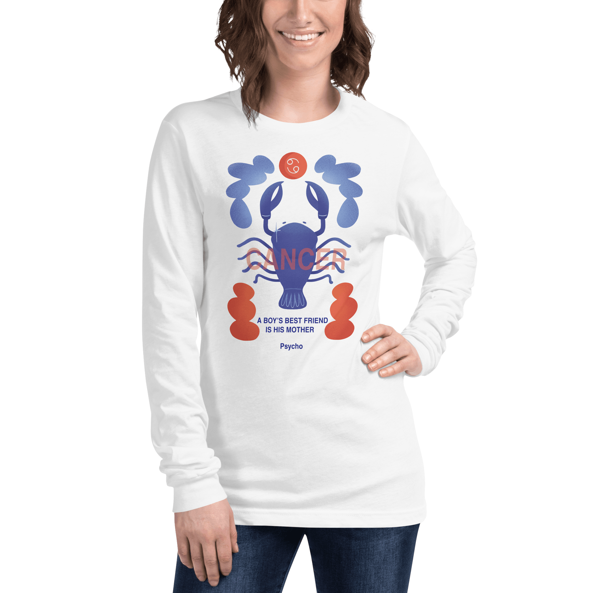 Cancer Unisex Long Sleeve Tee Psycho Edition - 