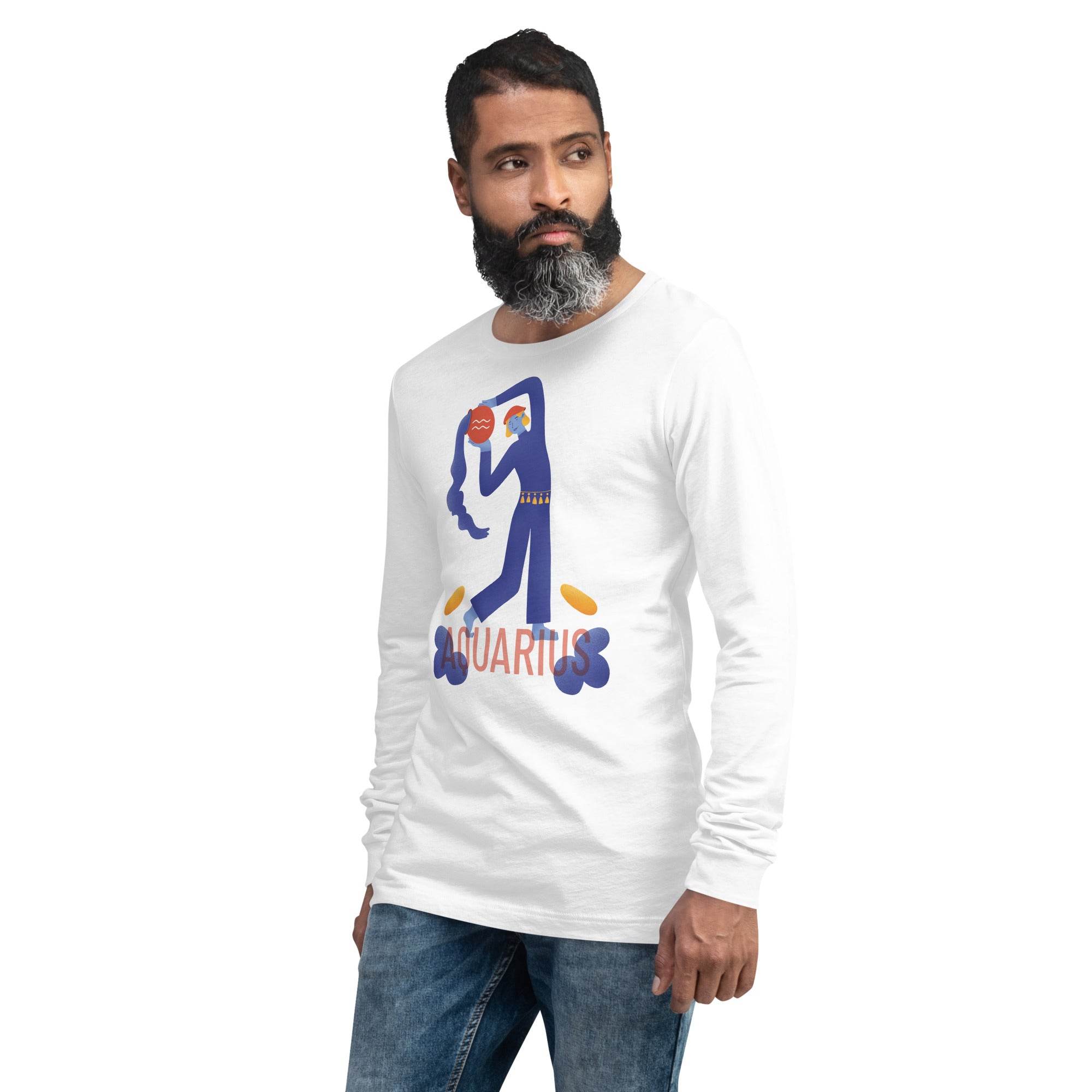 Aquarius Unisex Long Sleeve Tee - Raw Edition - 