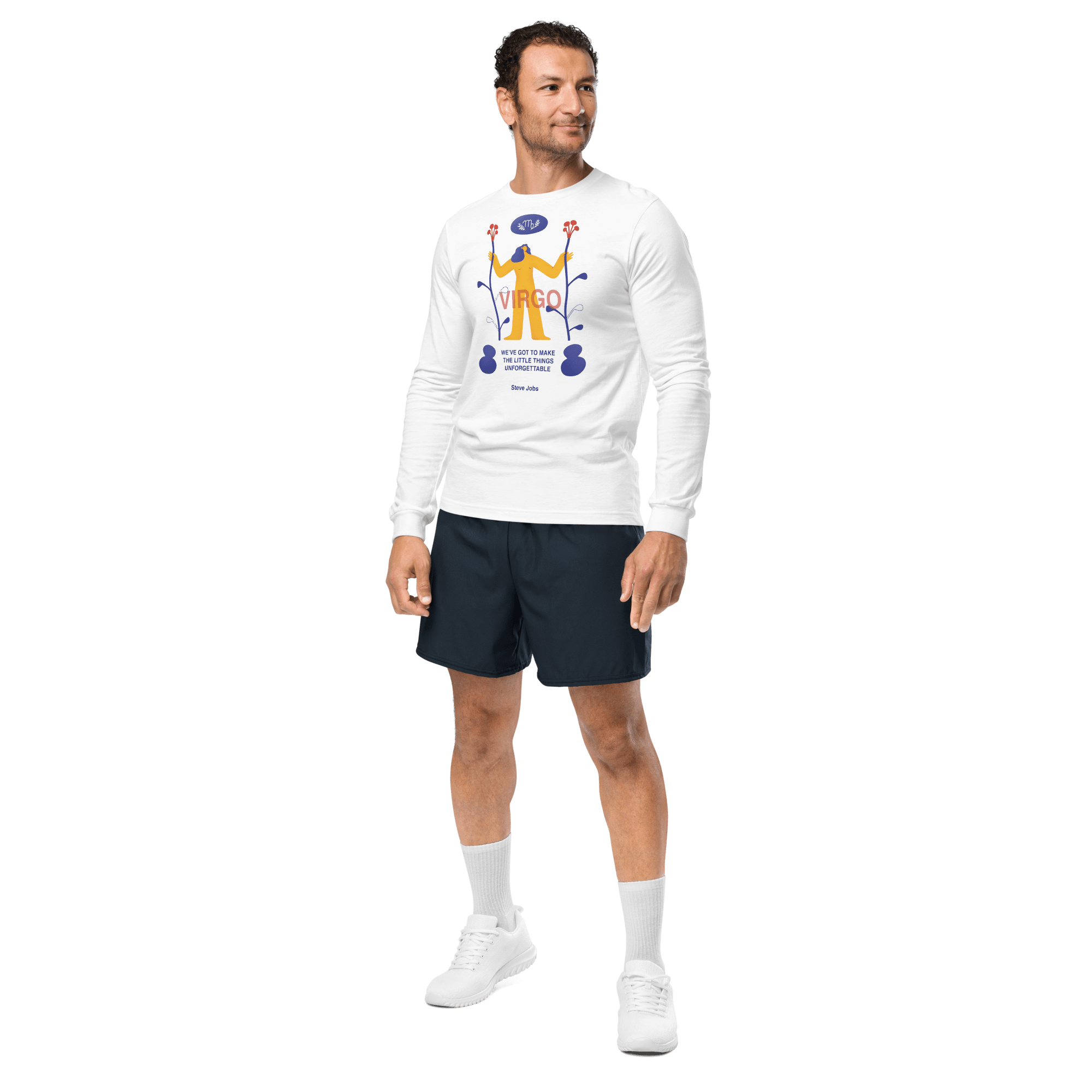 VIRGO Unisex Long Sleeve Tee Steve Jobs Edition - 