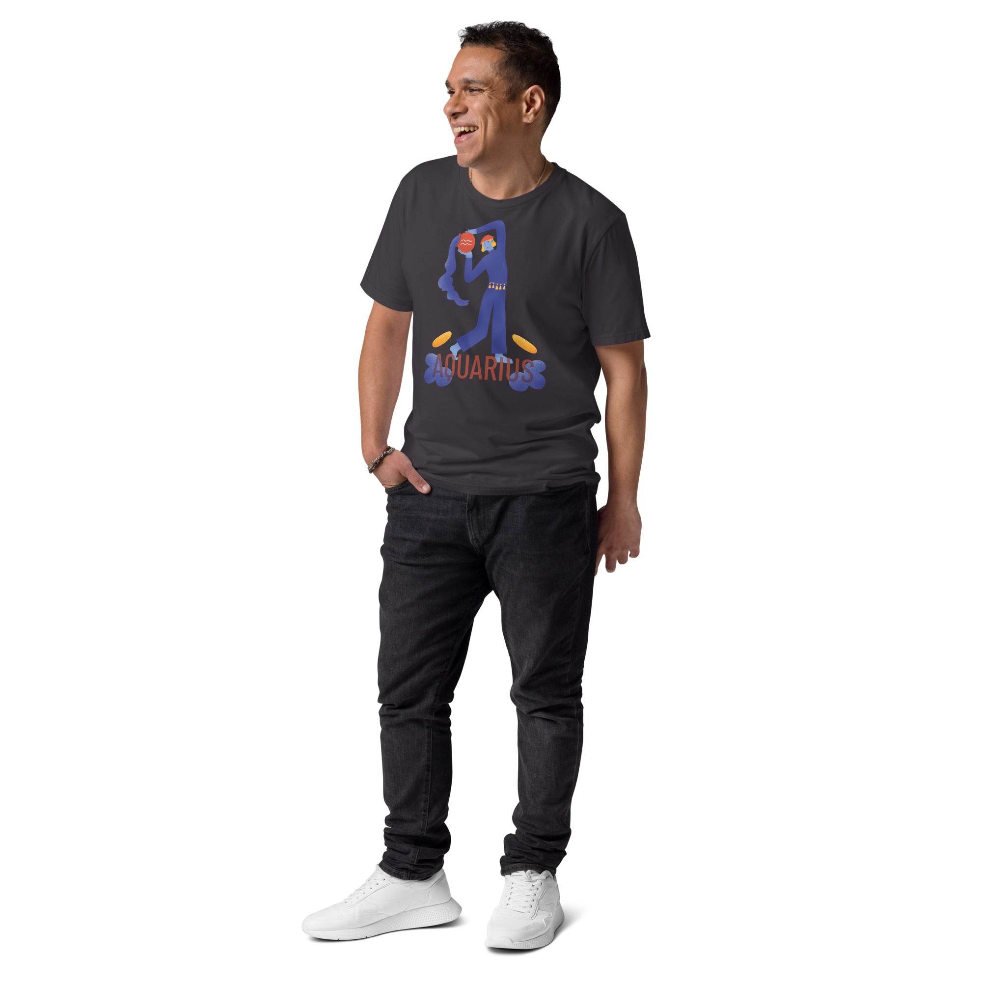 Aquarius Unisex Organic Cotton T-Shirt - Raw Edition - 
