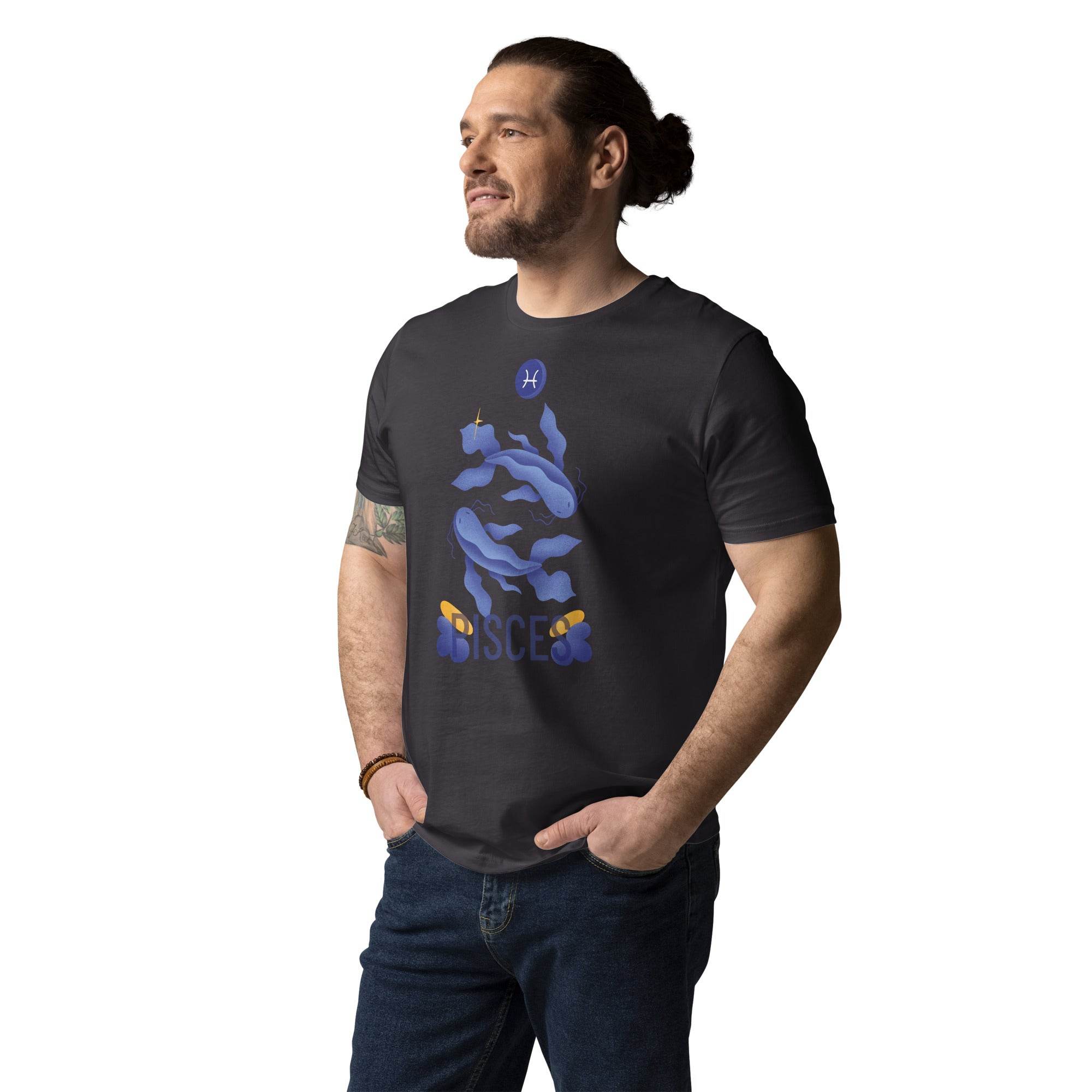 Pisces Unisex Organic Cotton T-Shirt - Raw Edition - 