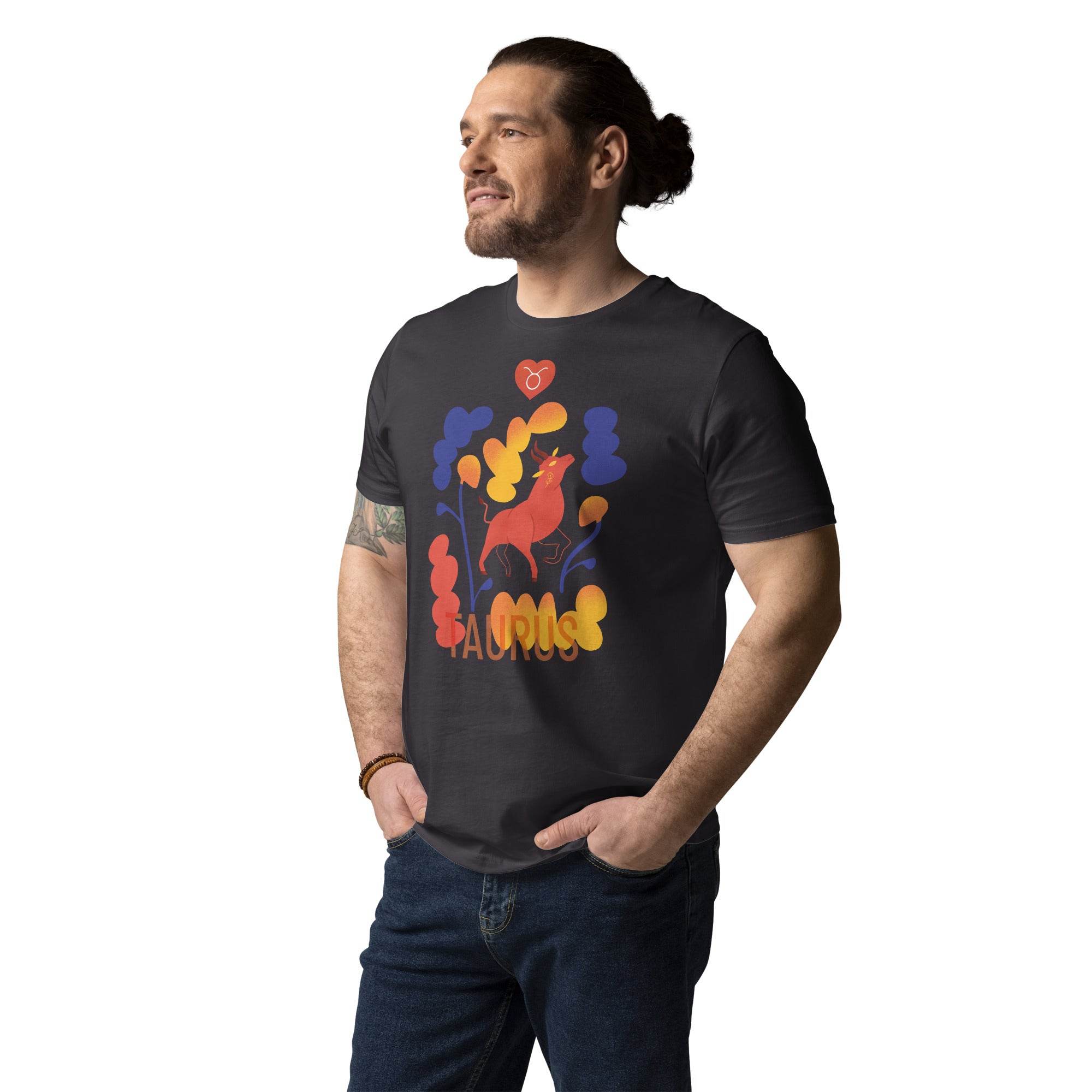 TAURUS Unisex Organic Cotton T-Shirt Raw - 
