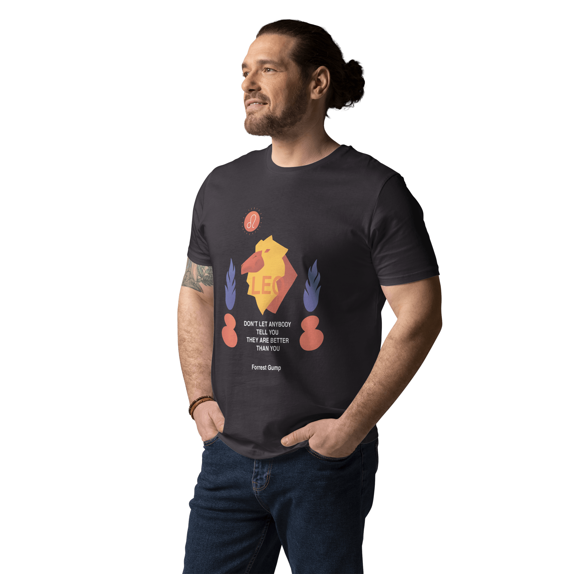 Leo Unisex Organic Cotton T-Shirt - Forrest Gump Edition - 