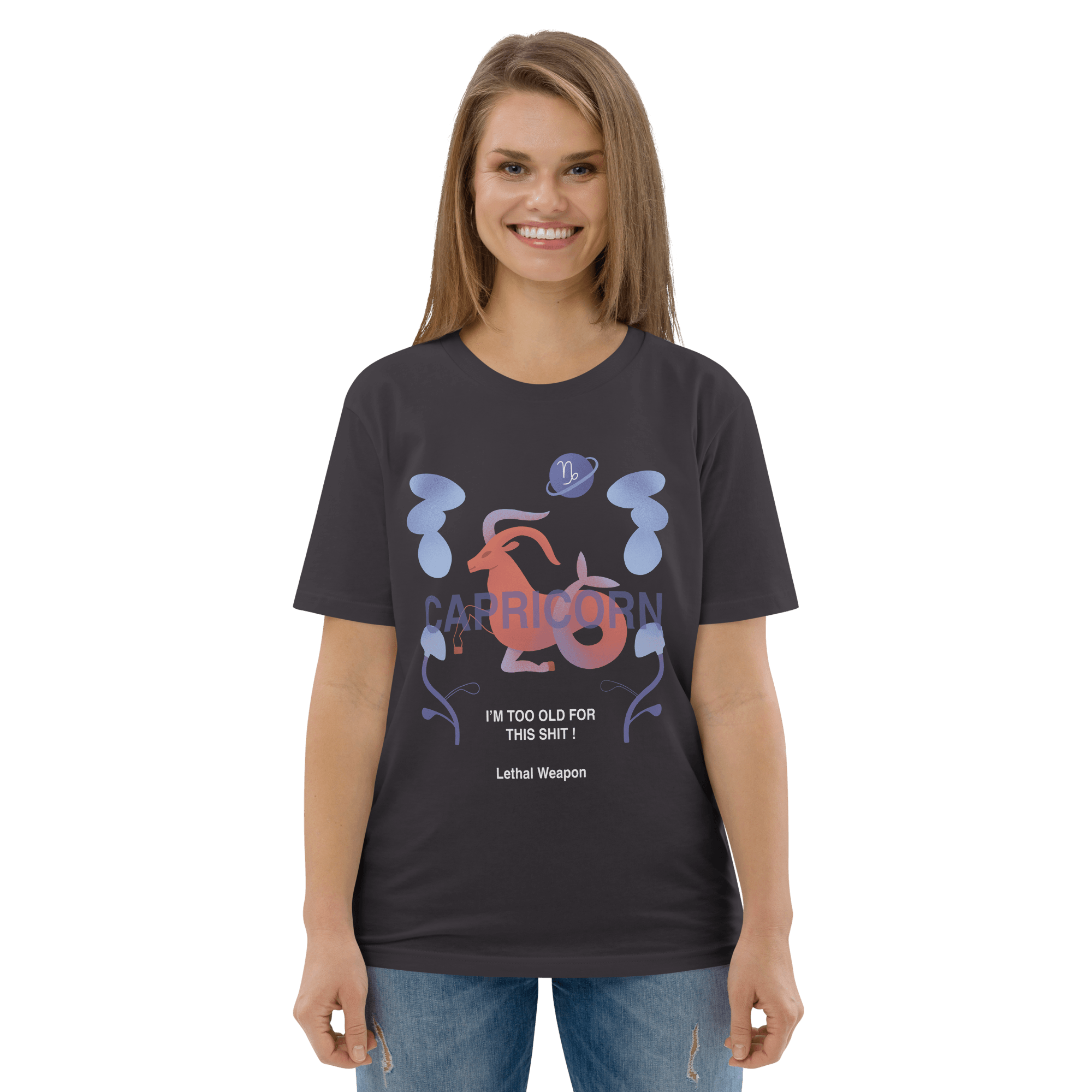 Capricorn Unisex Organic Cotton T-Shirt - Lethal Weapon Edition - 