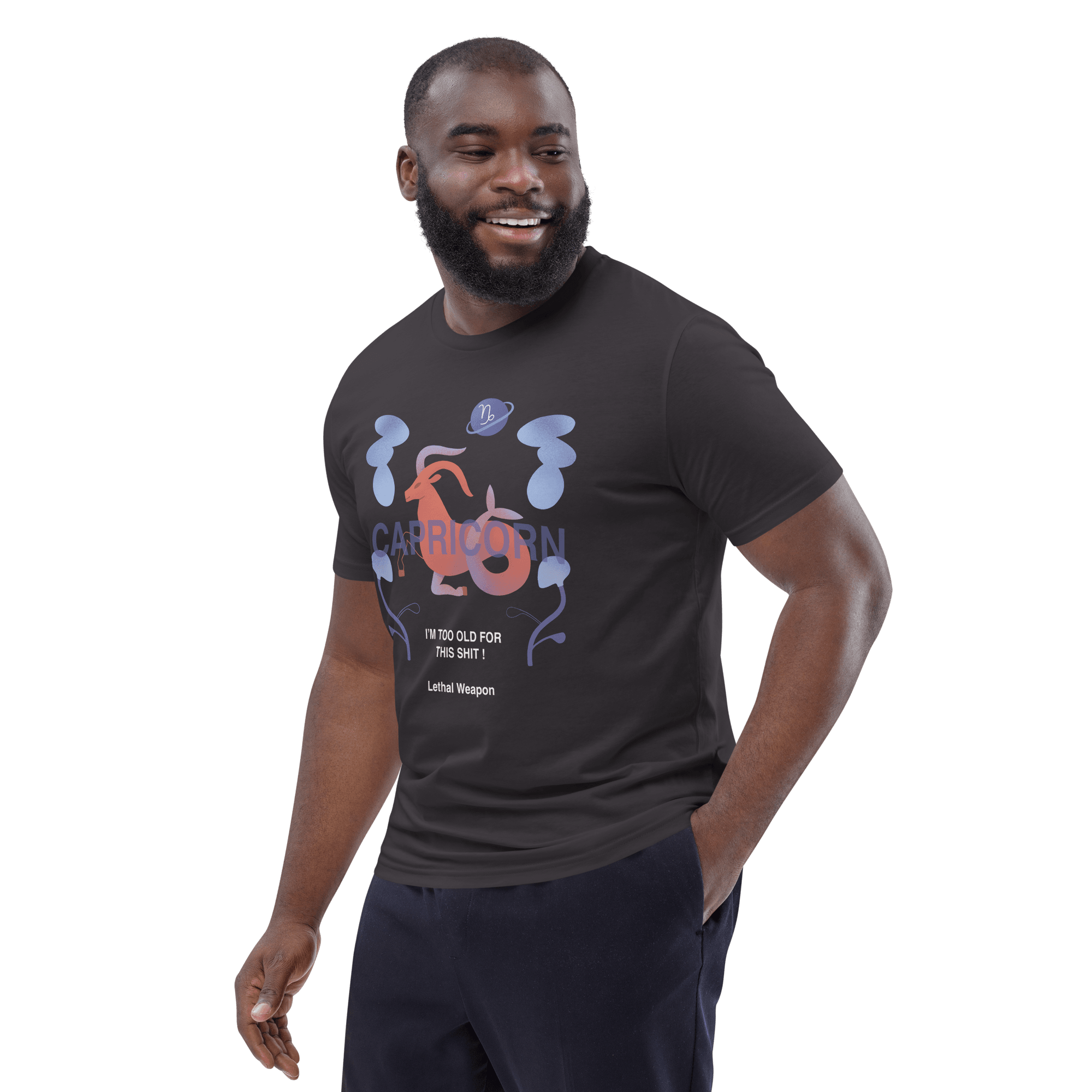 Capricorn Unisex Organic Cotton T-Shirt - Lethal Weapon Edition - 