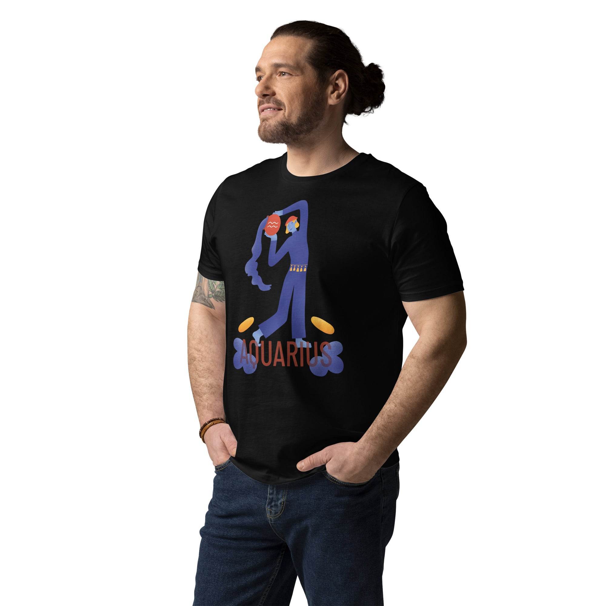 Aquarius Unisex Organic Cotton T-Shirt - Raw Edition - 
