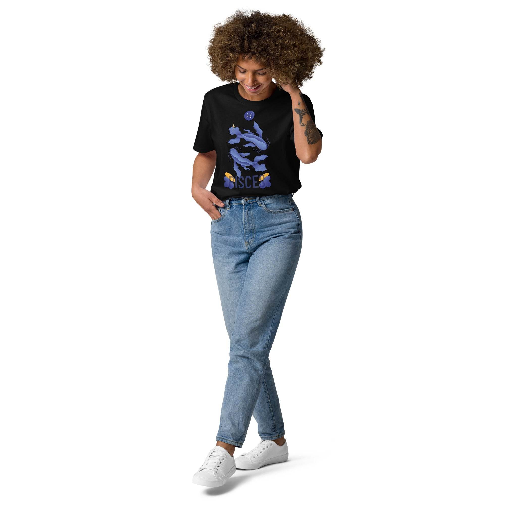 Pisces Unisex Organic Cotton T-Shirt - Raw Edition - 