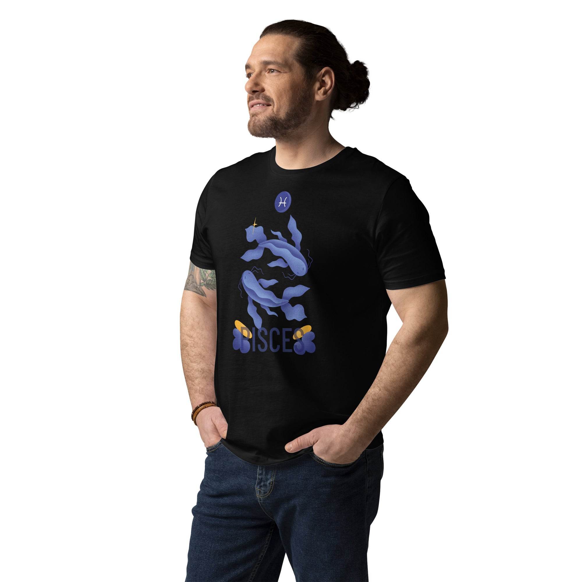 Pisces Unisex Organic Cotton T-Shirt - Raw Edition - 