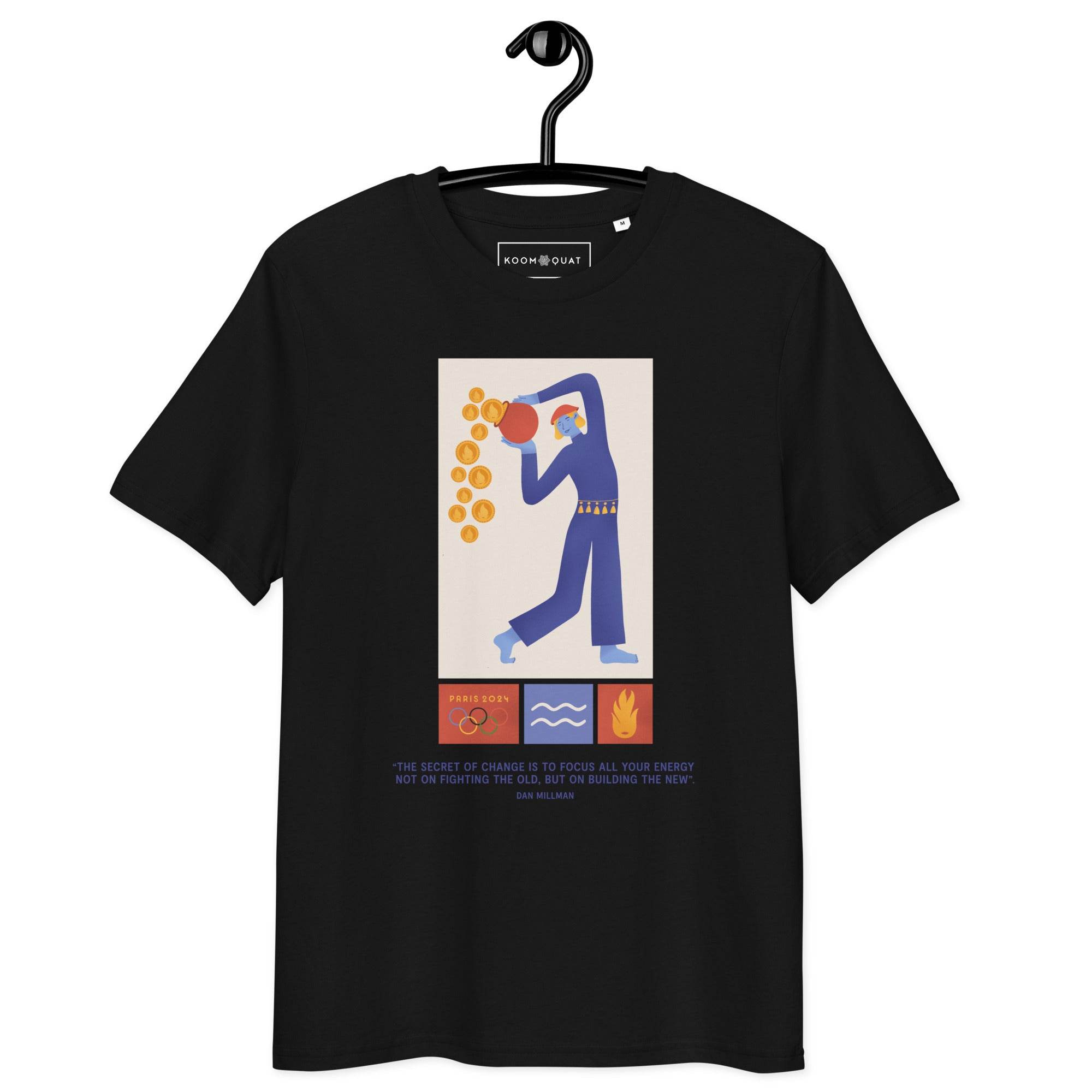 Unisex organic cotton t-shirt JO 2024 AQUARIUS - 
