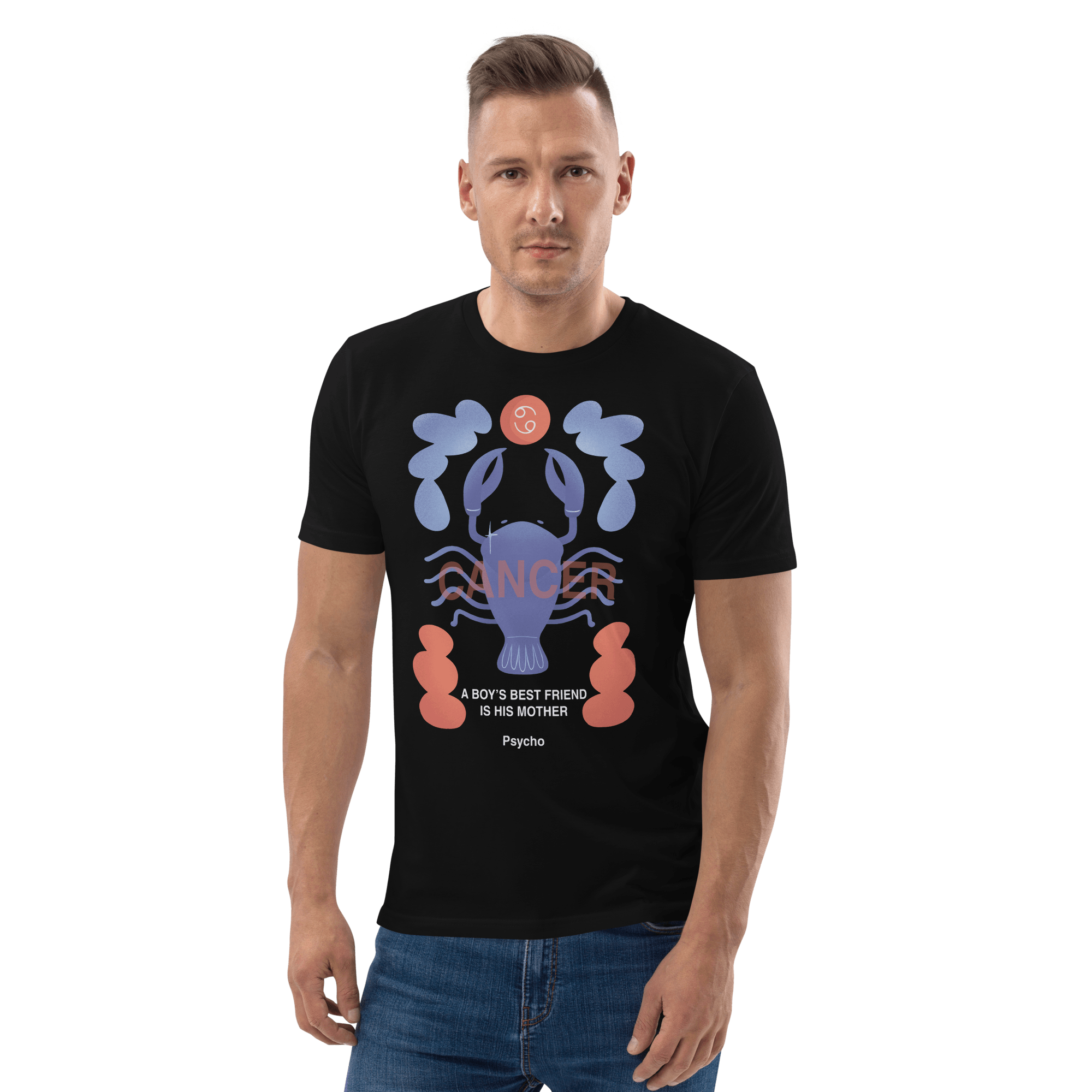 Cancer Unisex Organic Cotton T-Shirt - Psycho Edition - 