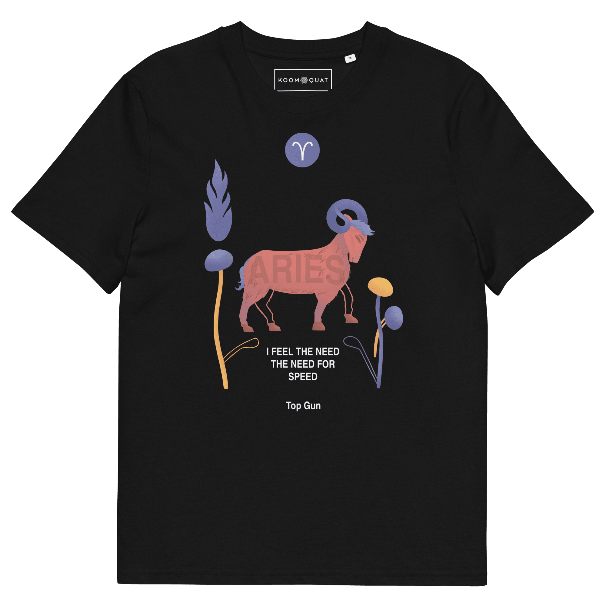 ARIES Unisex Organic Cotton T-Shirt Top Gun - Edition - 