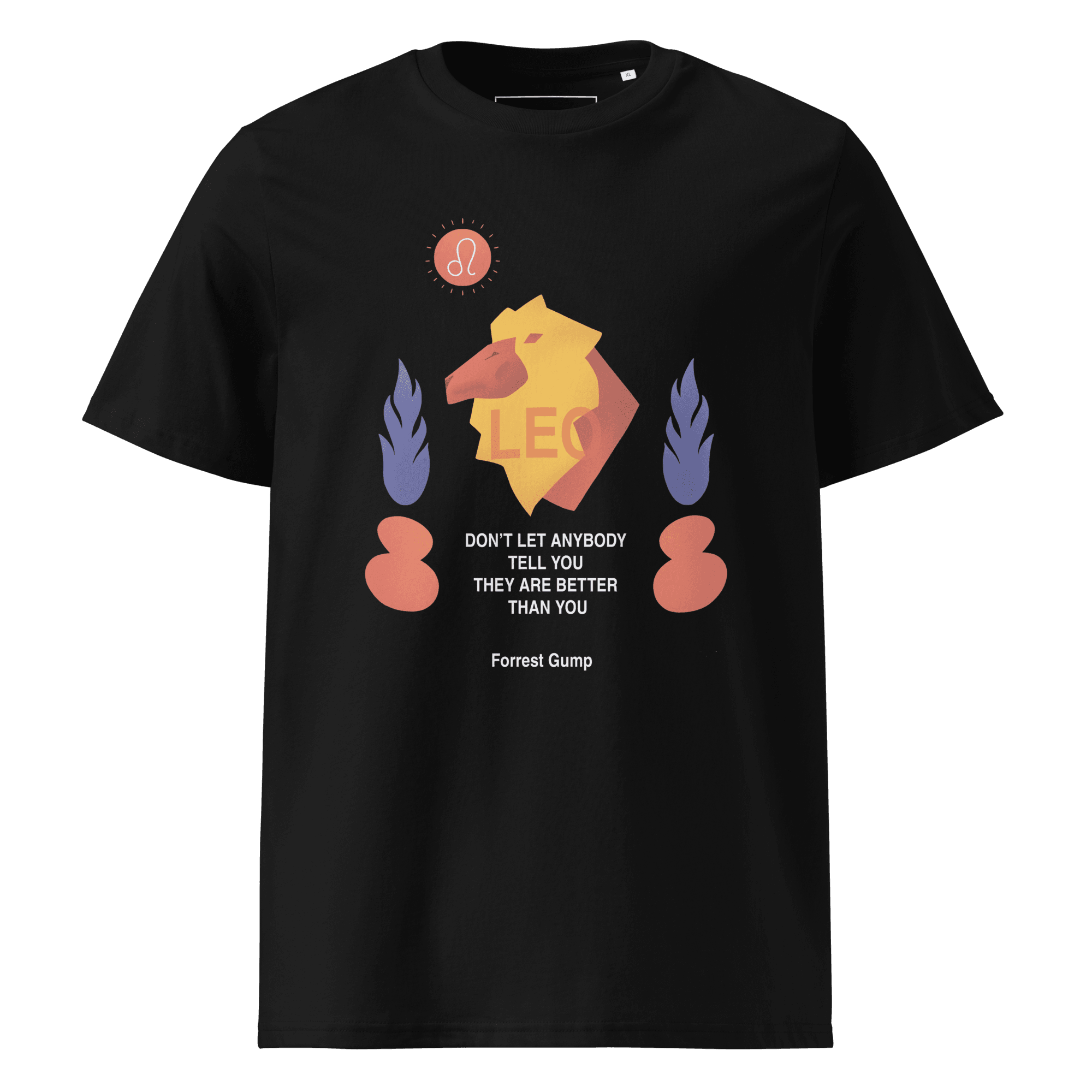 Leo Unisex Organic Cotton T-Shirt - Forrest Gump Edition - 