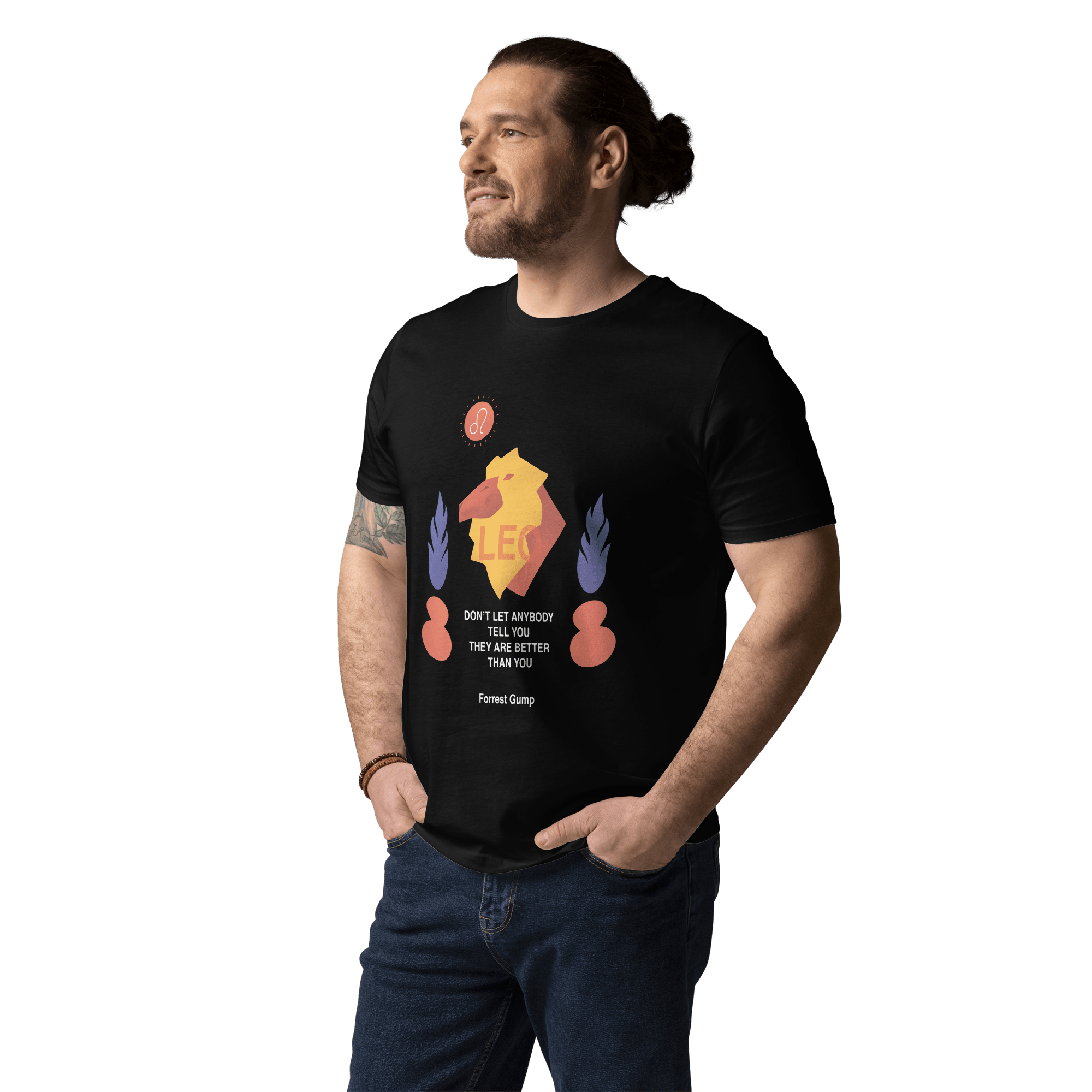 Leo Unisex Organic Cotton T-Shirt - Forrest Gump Edition - 