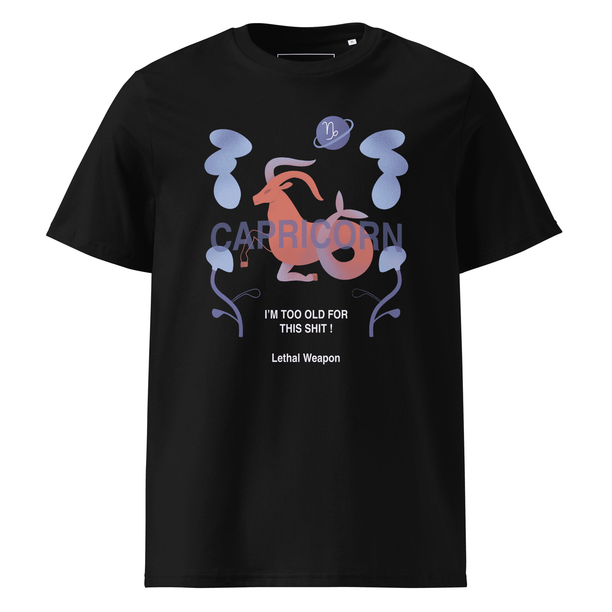 Capricorn Unisex Organic Cotton T-Shirt - Lethal Weapon Edition - 