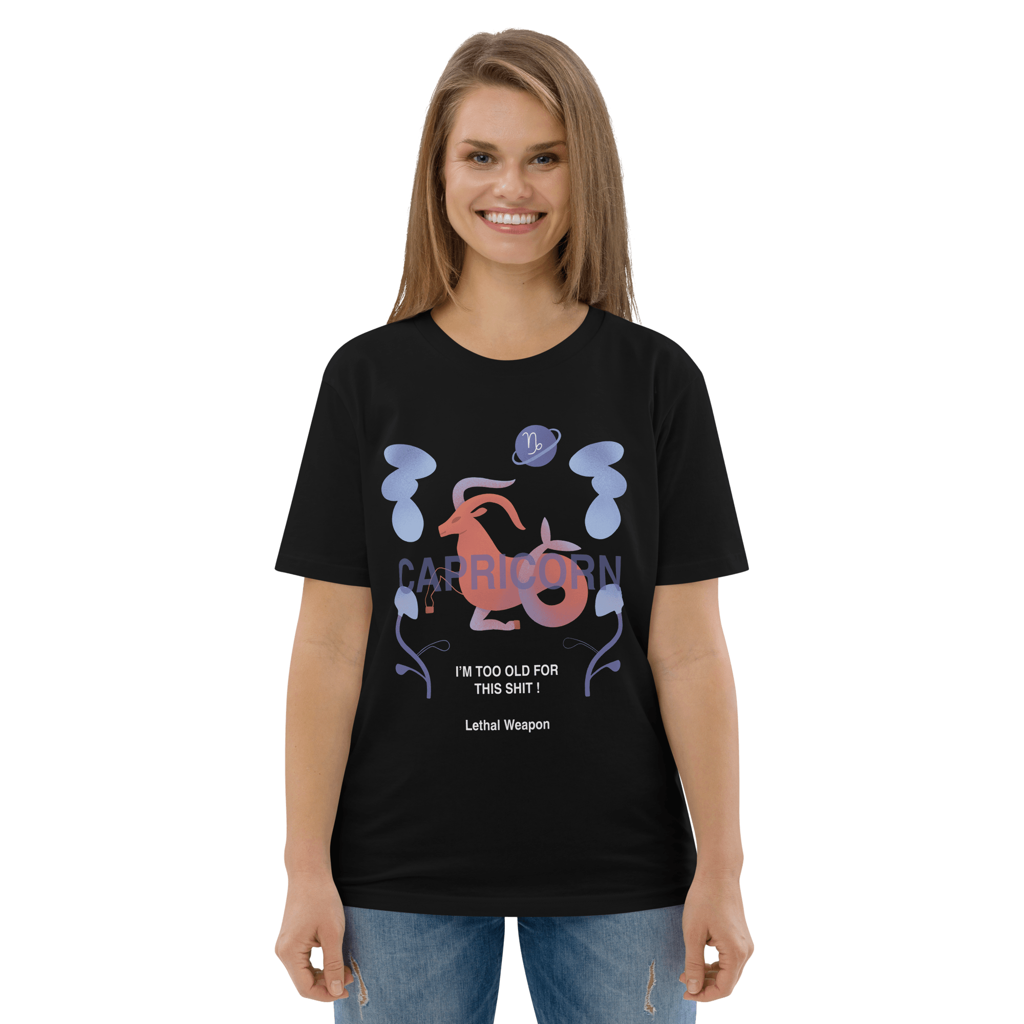 Capricorn Unisex Organic Cotton T-Shirt - Lethal Weapon Edition - 
