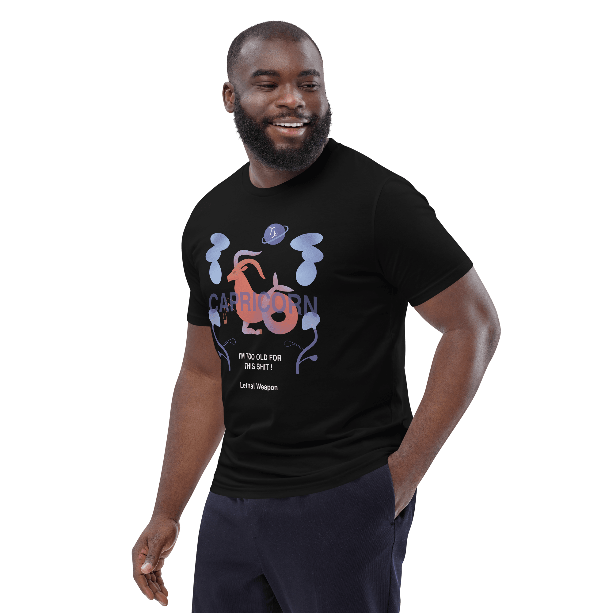 Capricorn Unisex Organic Cotton T-Shirt - Lethal Weapon Edition - 