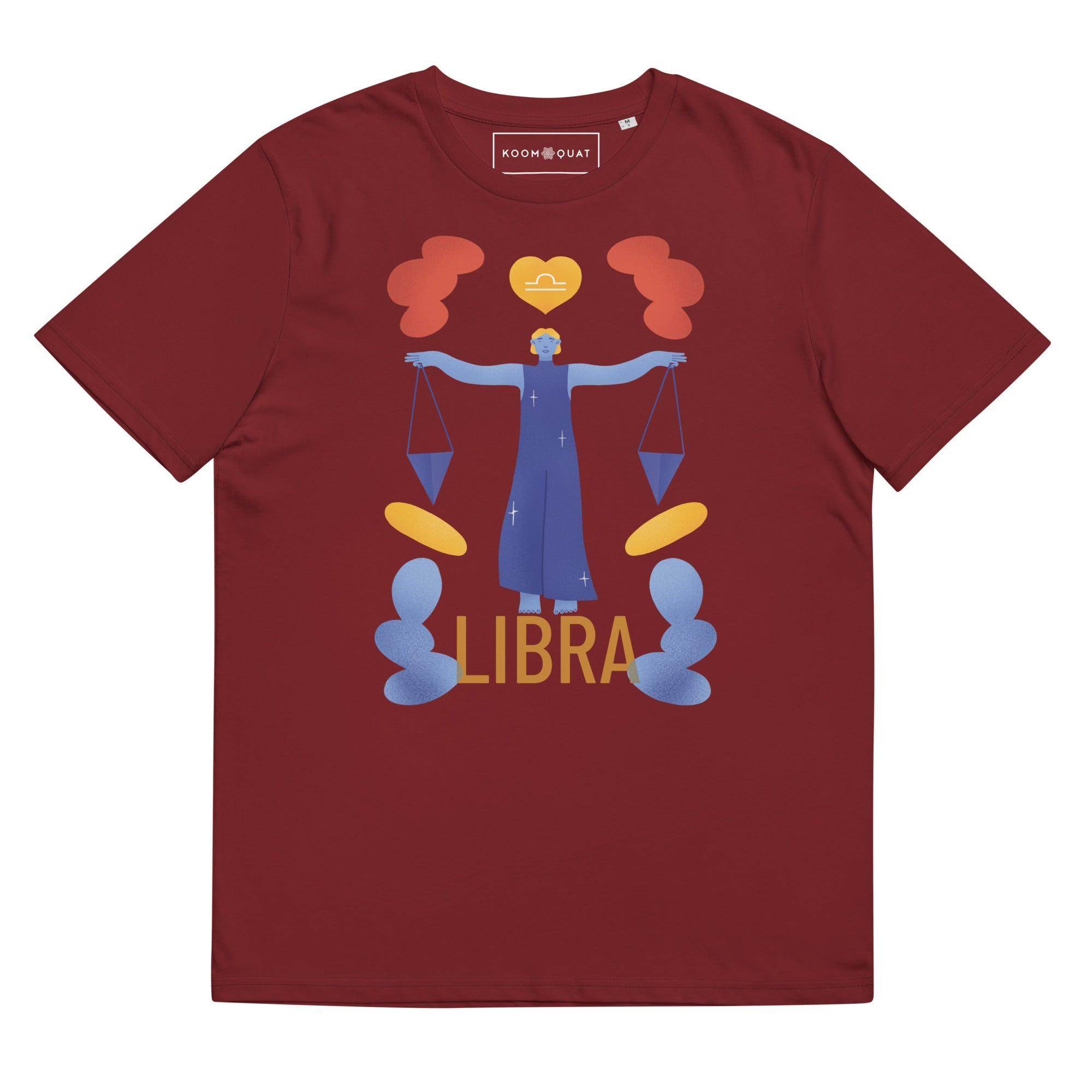 Libra Unisex Organic Cotton T-Shirt - Raw Edition - 